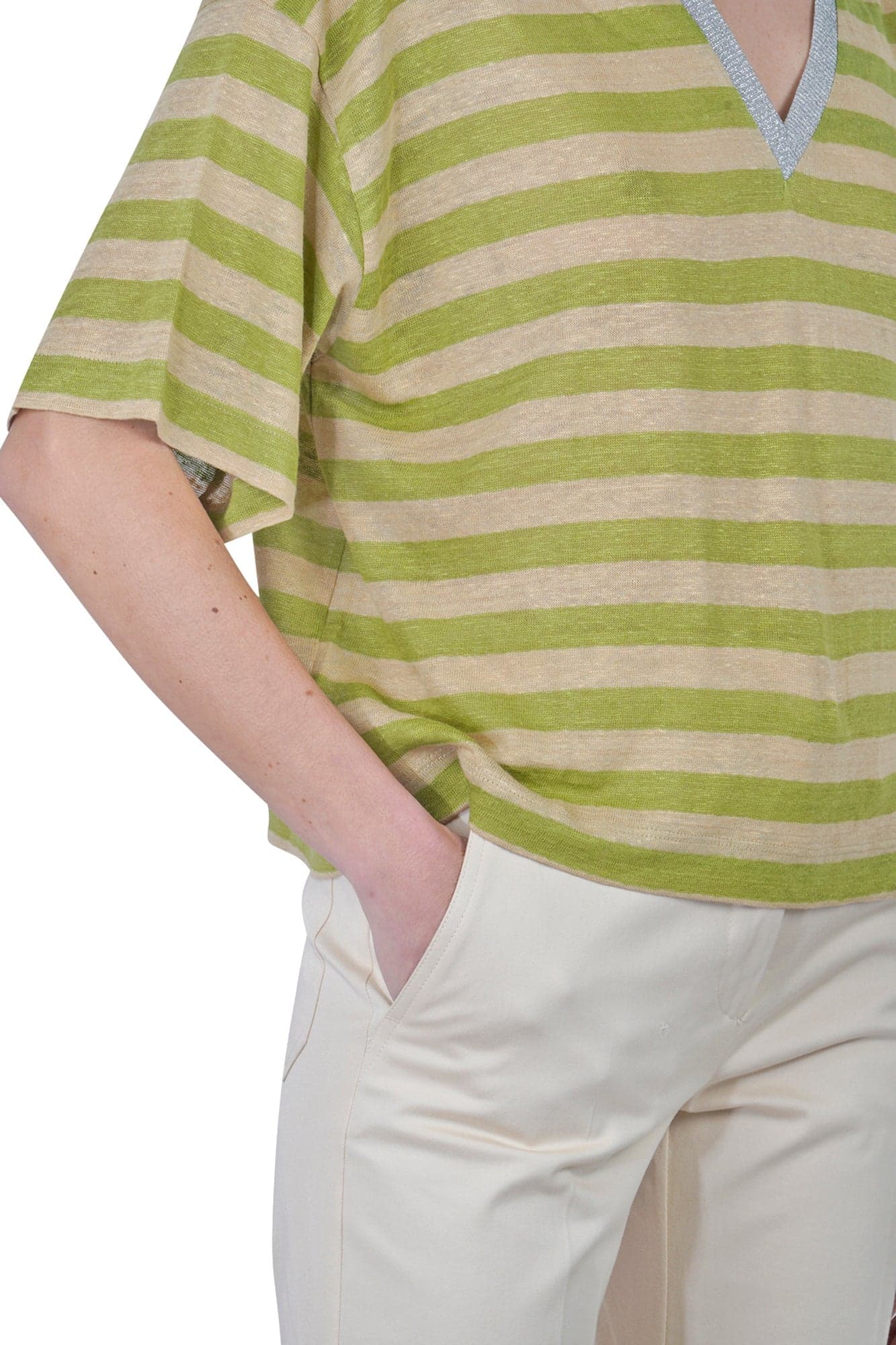 WEEKEND MAXMARA Weekend MaxMara - Pantalone - 450460 - Burro da donna in Pantaloni Drestige - Casamassima, commercioVirtuoso.it
