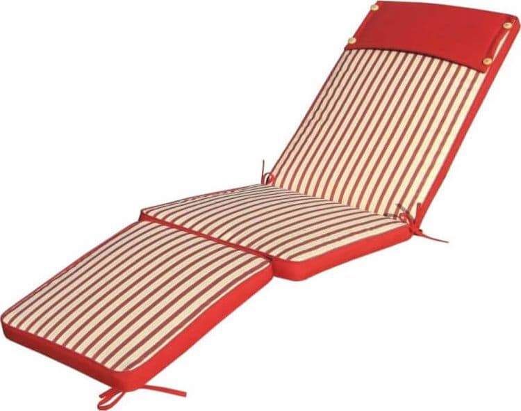 cuscino sdraio con doppia cucitura idrorepellente Rosso in Cuscini per divani Milani Home - Dueville, commercioVirtuoso.it