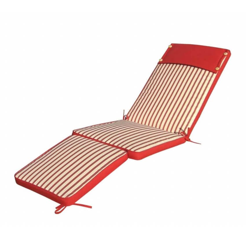 cuscino sdraio con doppia cucitura idrorepellente Rosso in Cuscini per divani Milani Home - Dueville, commercioVirtuoso.it