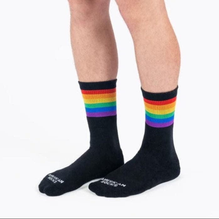 Calze American Socks Rainbow Pride black