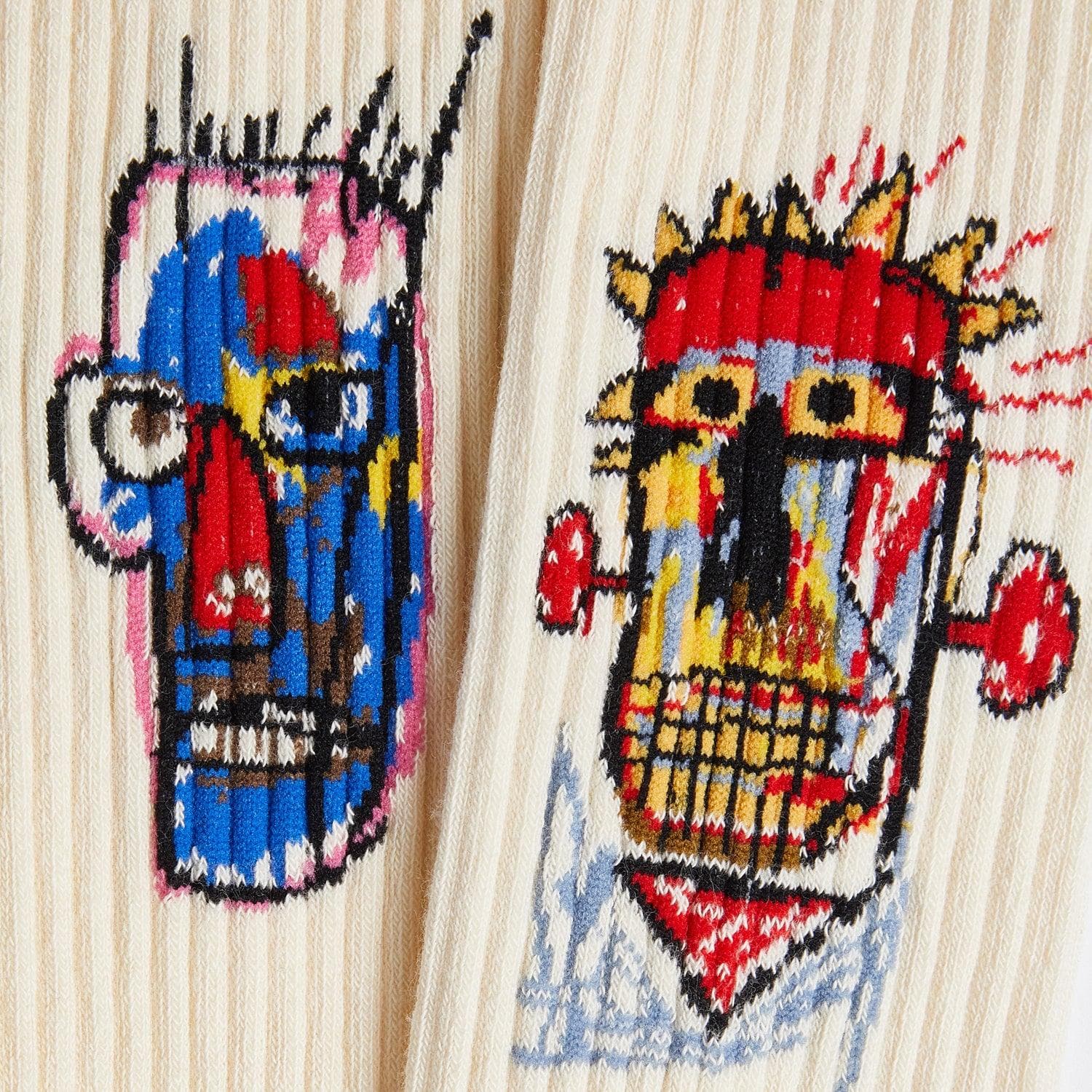 Calze Jimmy Lion Basquiat Heads multicolor in Ginevra Glad Store - Genova, commercioVirtuoso.it
