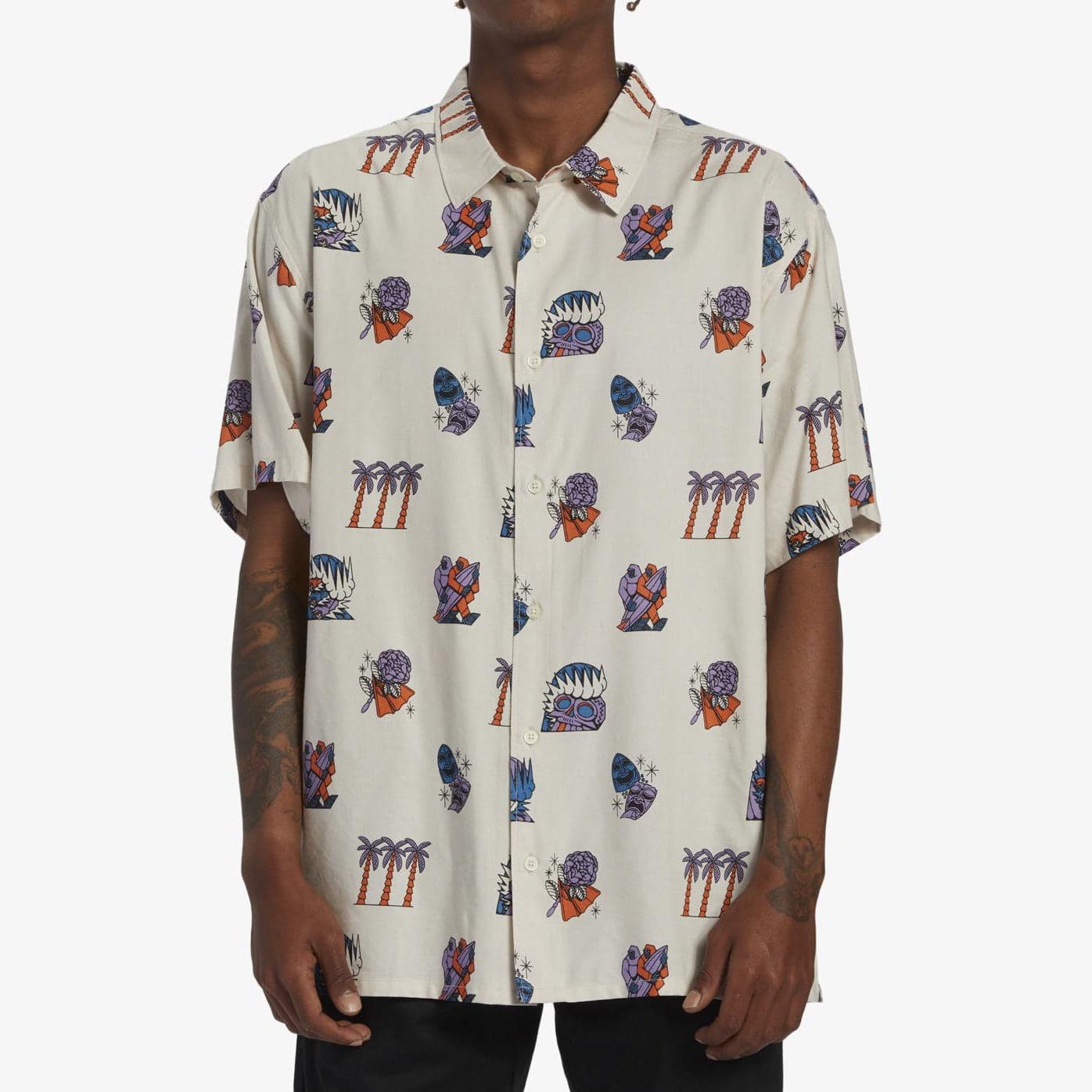 Camicia Billabong DJ Javier Turn The Tide beige