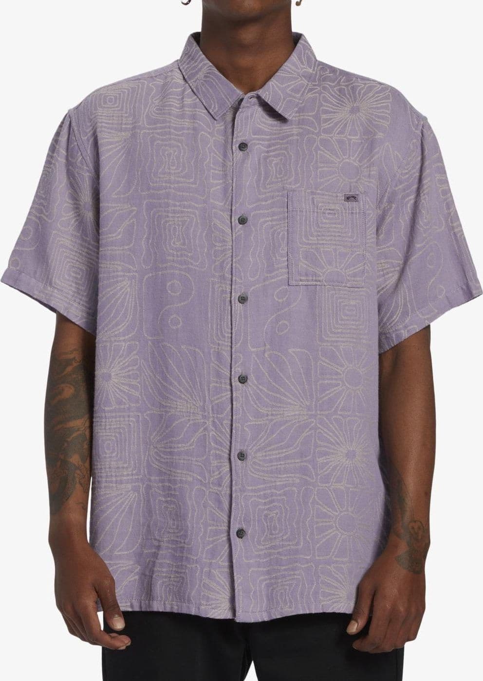 Camicia Billabong Sundays violet grey