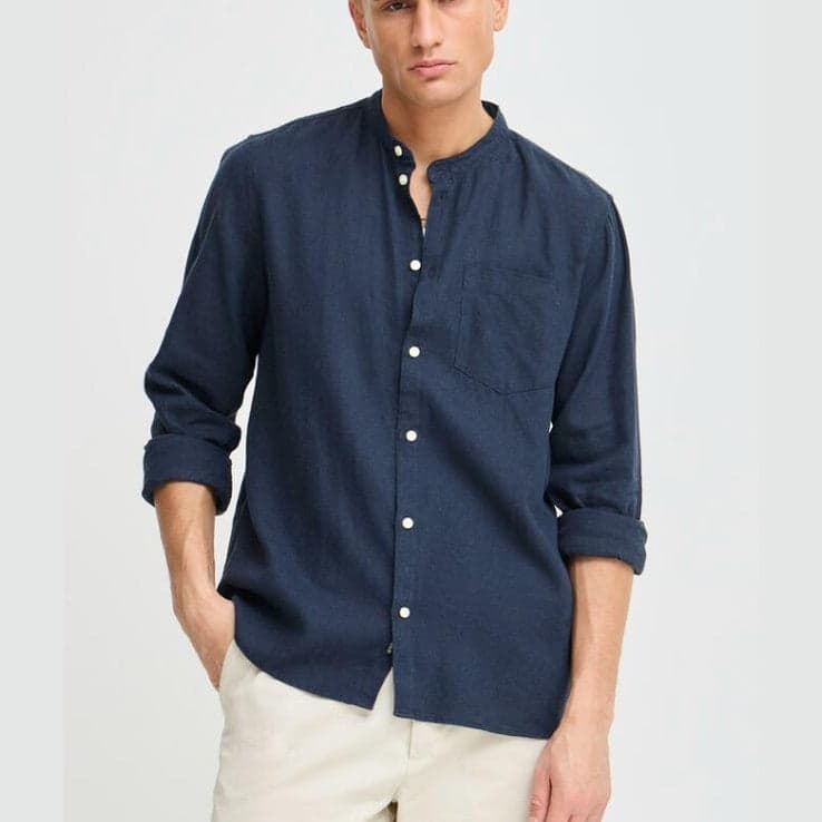 Camicia Solid Allan China Blue in Ginevra Glad Store - Genova, commercioVirtuoso.it