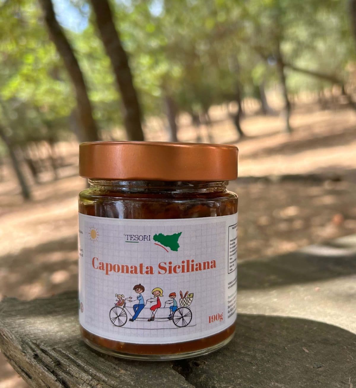 Caponata Siciliana 190g in Melanzane Tesori Di Sicilia - Nicosia, commercioVirtuoso.it