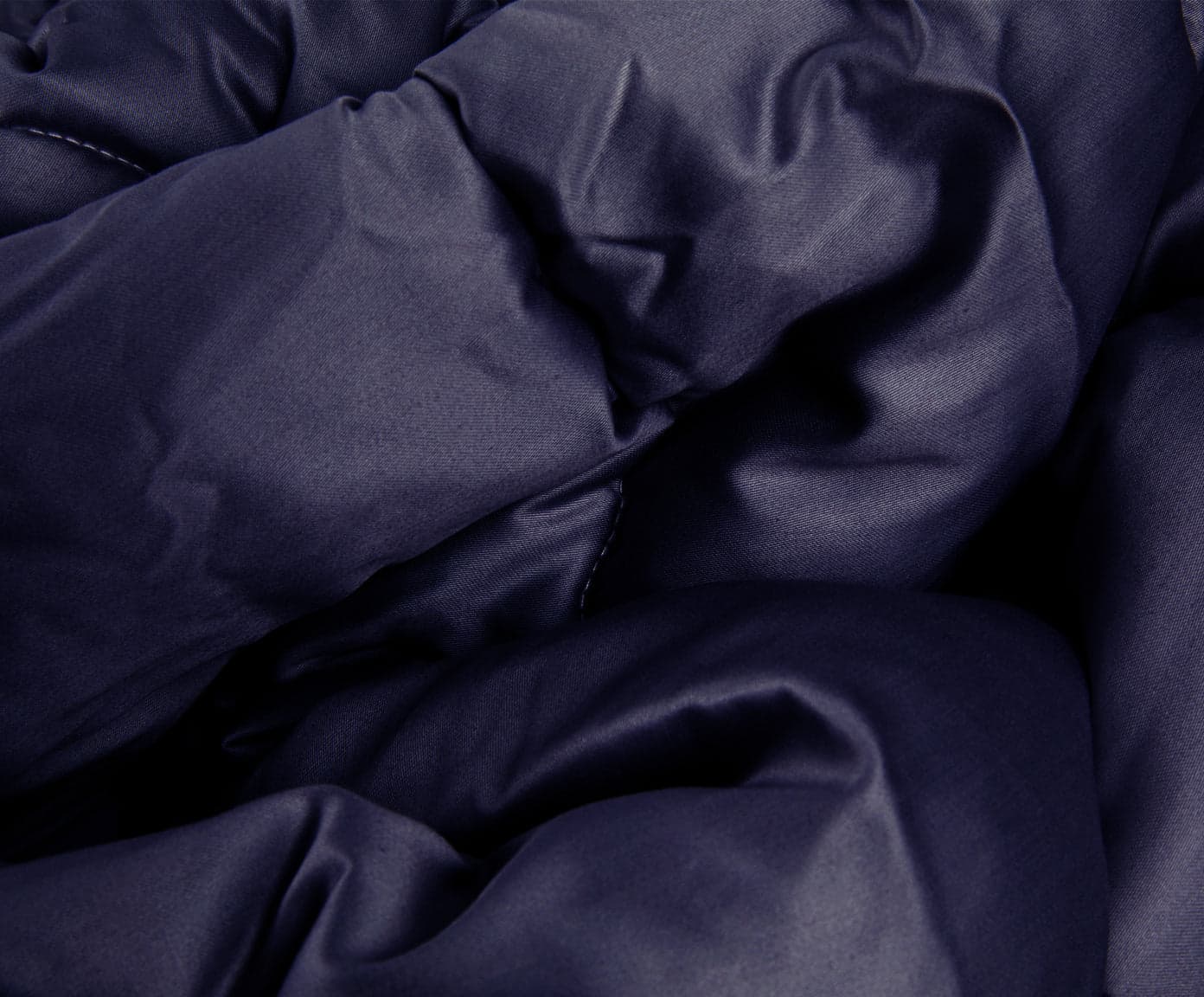Trapunta matrimoniale Invernale bifaccia-double face in raso di puro cotone Made in Italy Beige/Blu Notte - Vanita di raso