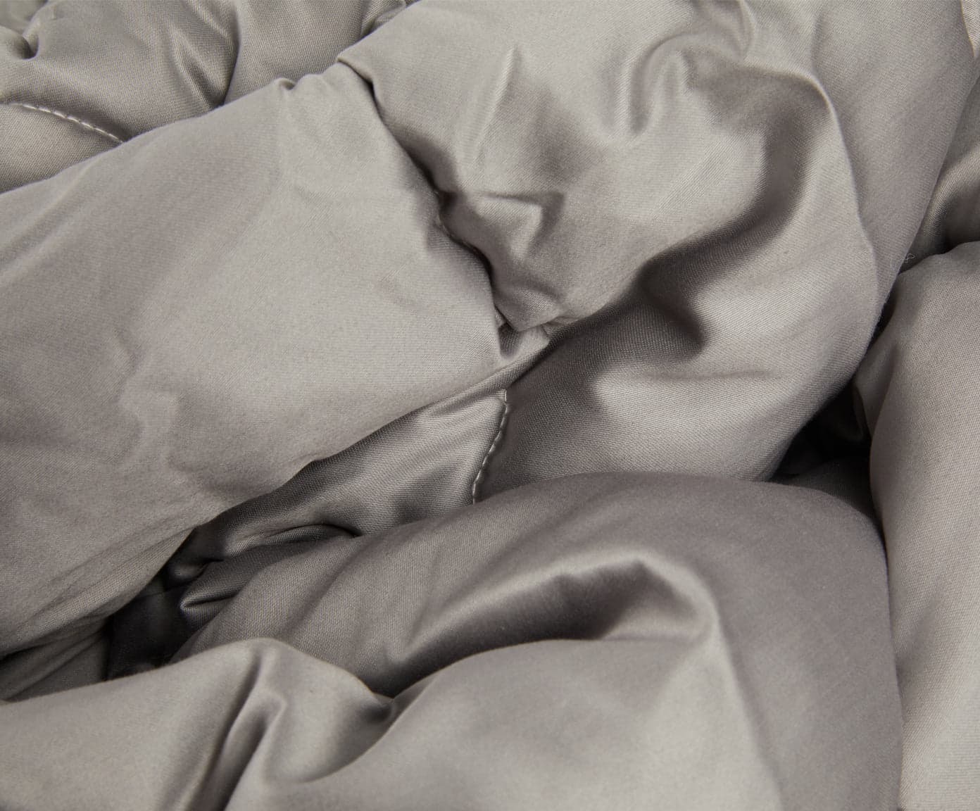 Trapunta matrimoniale Invernale bifaccia-double face in raso di puro cotone Made in Italy Beige/Grigio Fumo - Vanita di raso