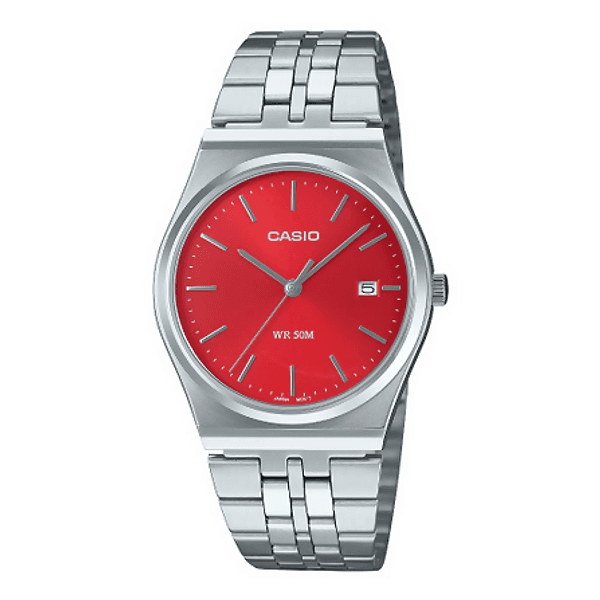 Orologio Casio per uomo serie MTP-B154D, sfondo multicolore con datario, movimento al quarzo, impermeabile in Orologi da polso Loweconomy - Marineo, commercioVirtuoso.it