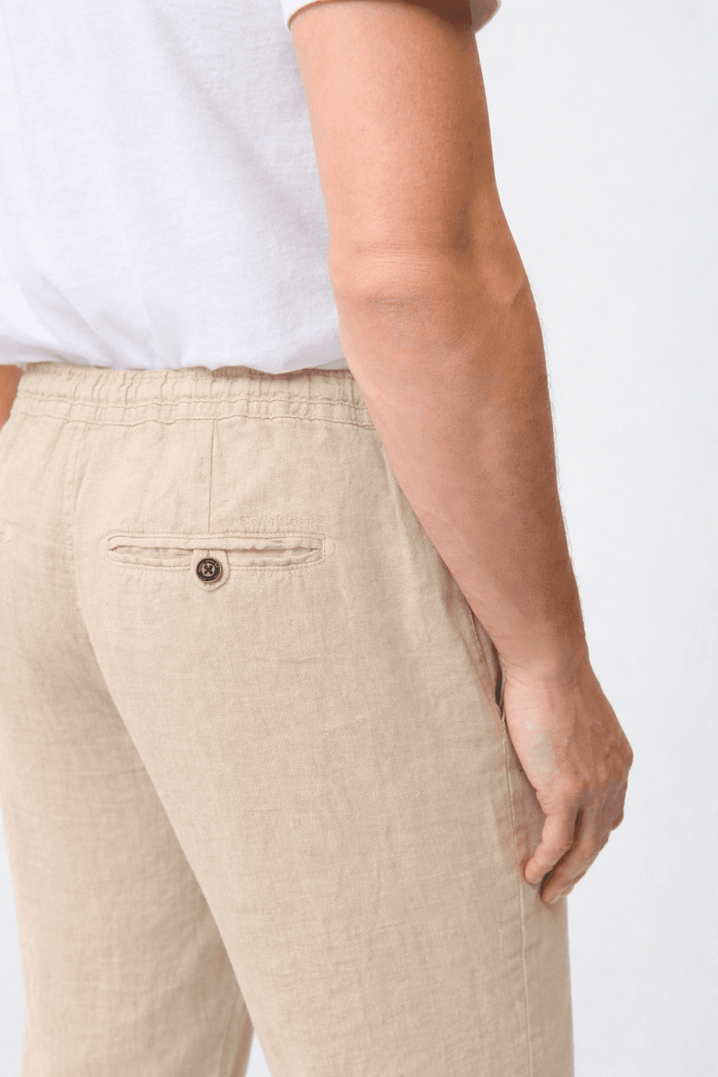 Roy Roger's pantalone uomo chino Portofino in lino sand regular fit in Autocategorizzazione Broadway Red - Barletta, commercioVirtuoso.it