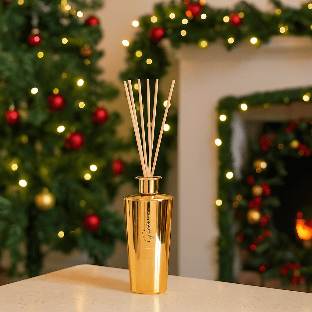 Diffusore di essenza in vetro oro decorazione e profumazione per ambienti in Spray profumati per la stanza La Zappa - Altamura, commercioVirtuoso.it