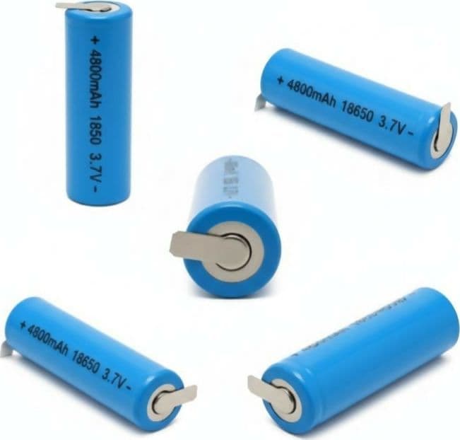 KIT 6 BATTERIE 18650 Li-ion 3.7V - SUPER CAPACITÀ 4800mAh con Lamelle Saldabili per Pacchi 24V Modellismo in Pile ricaricabili Solgeny - Besate, commercioVirtuoso.it