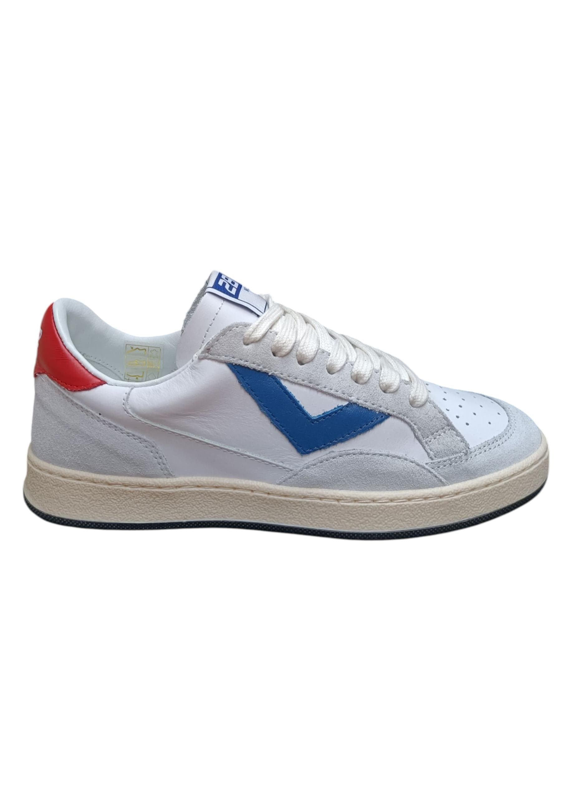 Scarpe sneakers Bambine e ragazze 2B12 JRPLAY bianco-grigio-rosso laccio - 5