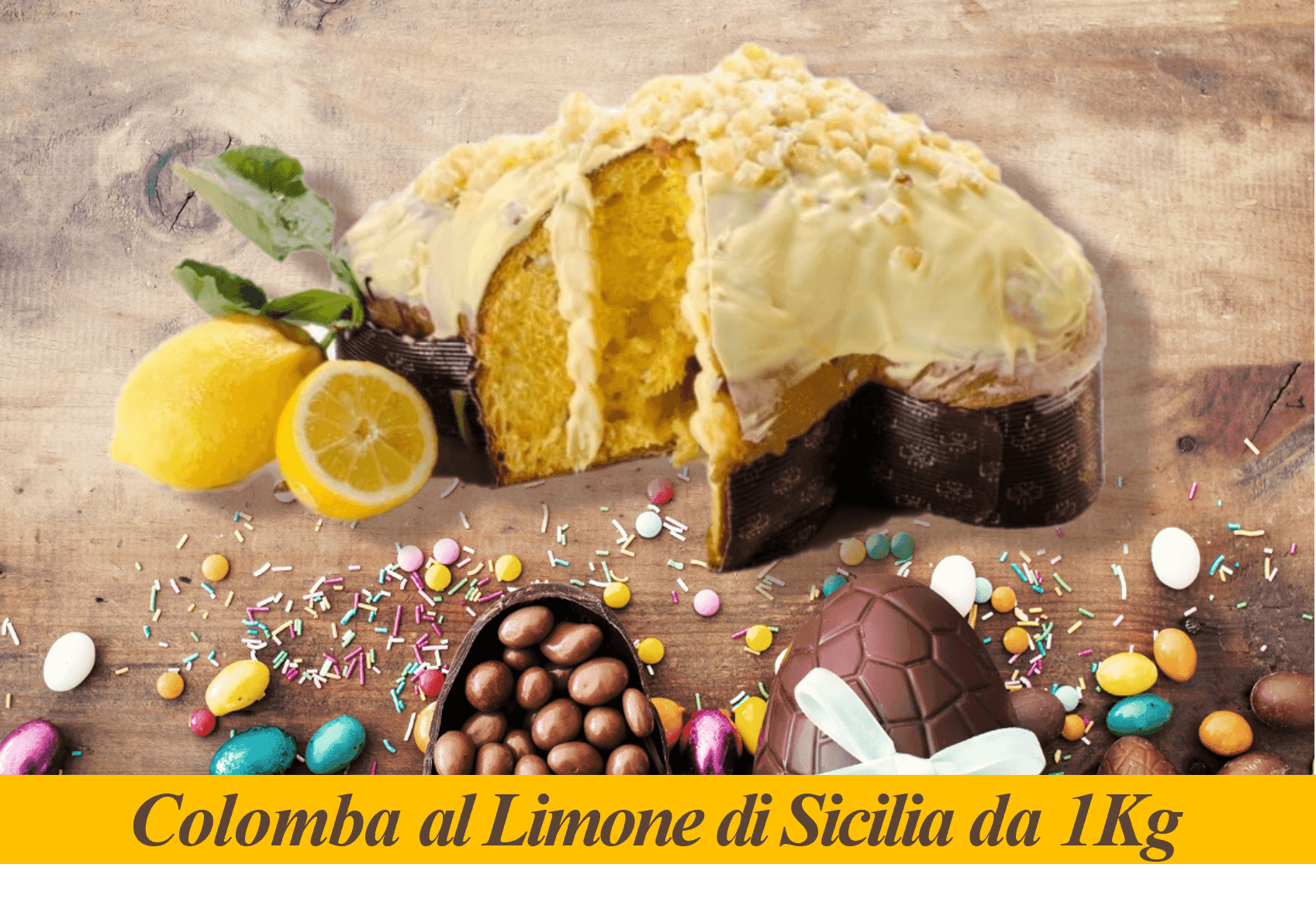 Colomba Artigianale con Crema di Limone  Di Sicilia in Colombe pasquali La Truscia Tipico Siciliano - Messina, commercioVirtuoso.it