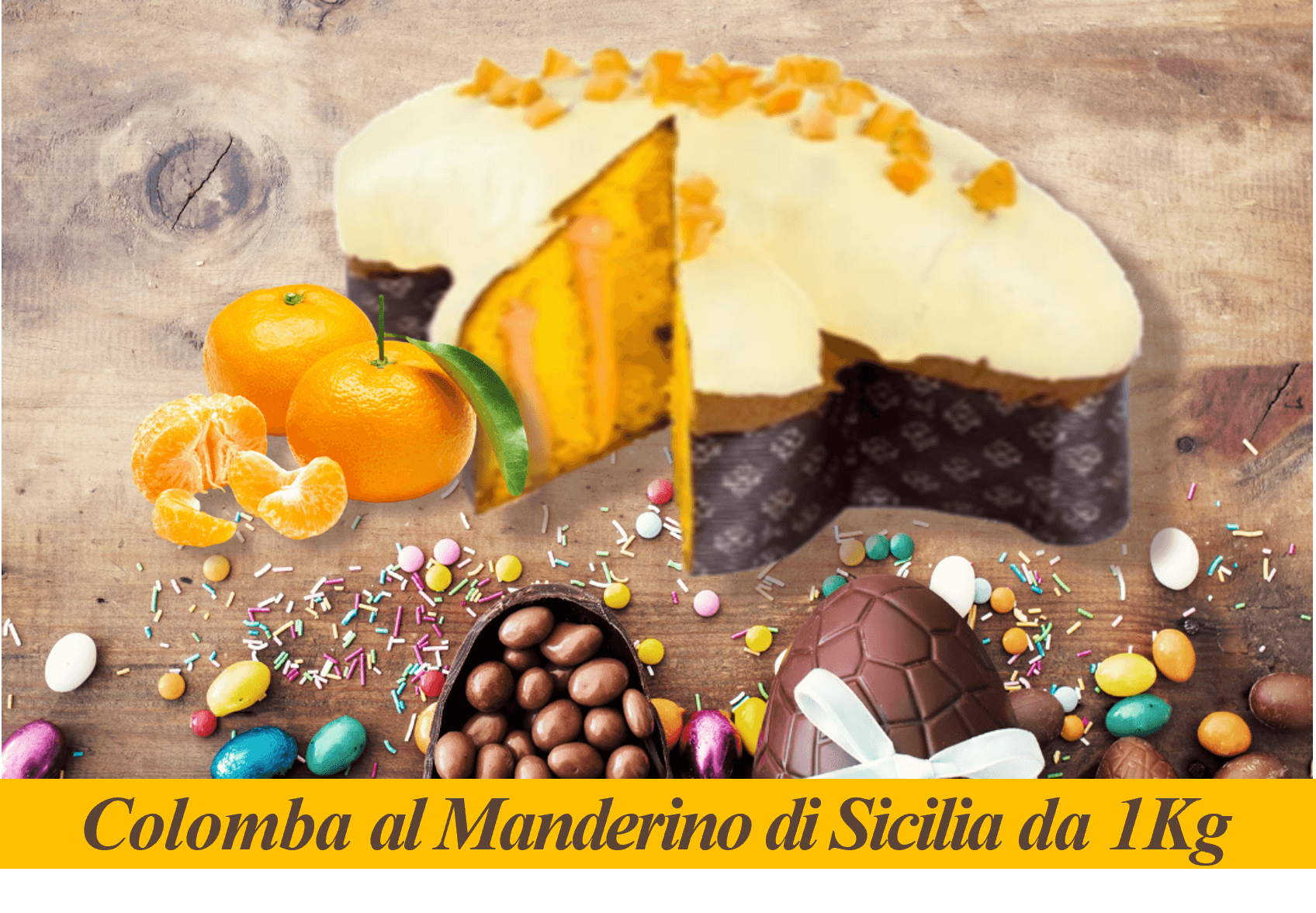Colomba Artigianale con Crema di Mandarino Di Sicilia in Colombe pasquali La Truscia Tipico Siciliano - Messina, commercioVirtuoso.it