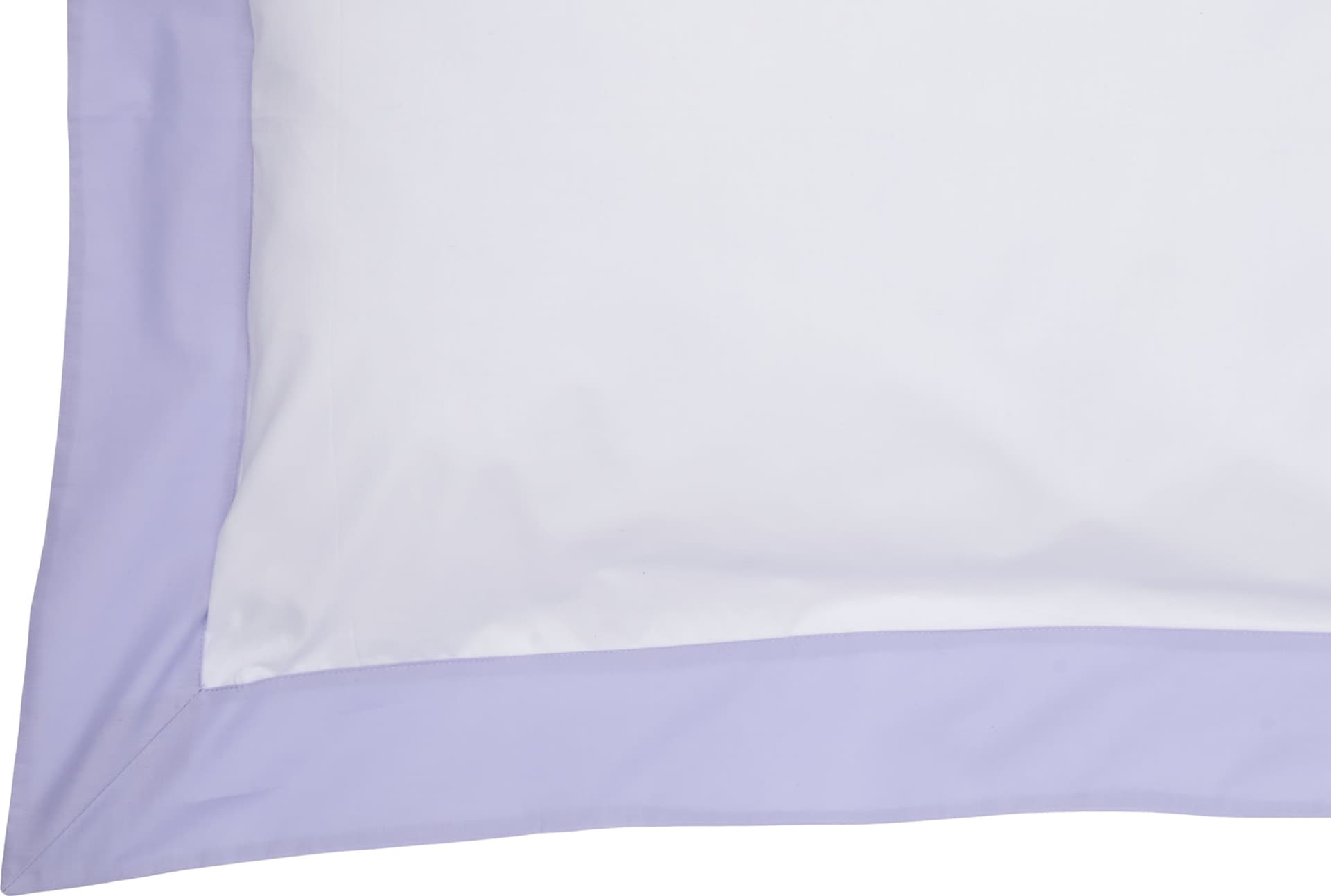 Completo Letto in Percalle di Puro Cotone Bianco con Bordo Glicine e Federe 4 Volani in Set di lenzuola e federe Vanita di raso - Sesto San Giovanni, commercioVirtuoso.it