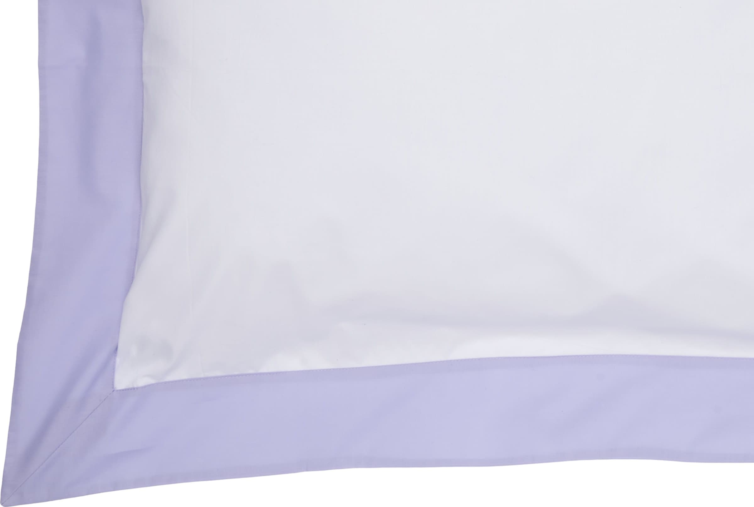 Completo Letto in Percalle di Puro Cotone Bianco con Bordo Glicine e Federe 4 Volani in Set di lenzuola e federe Vanita di raso - Sesto San Giovanni, commercioVirtuoso.it