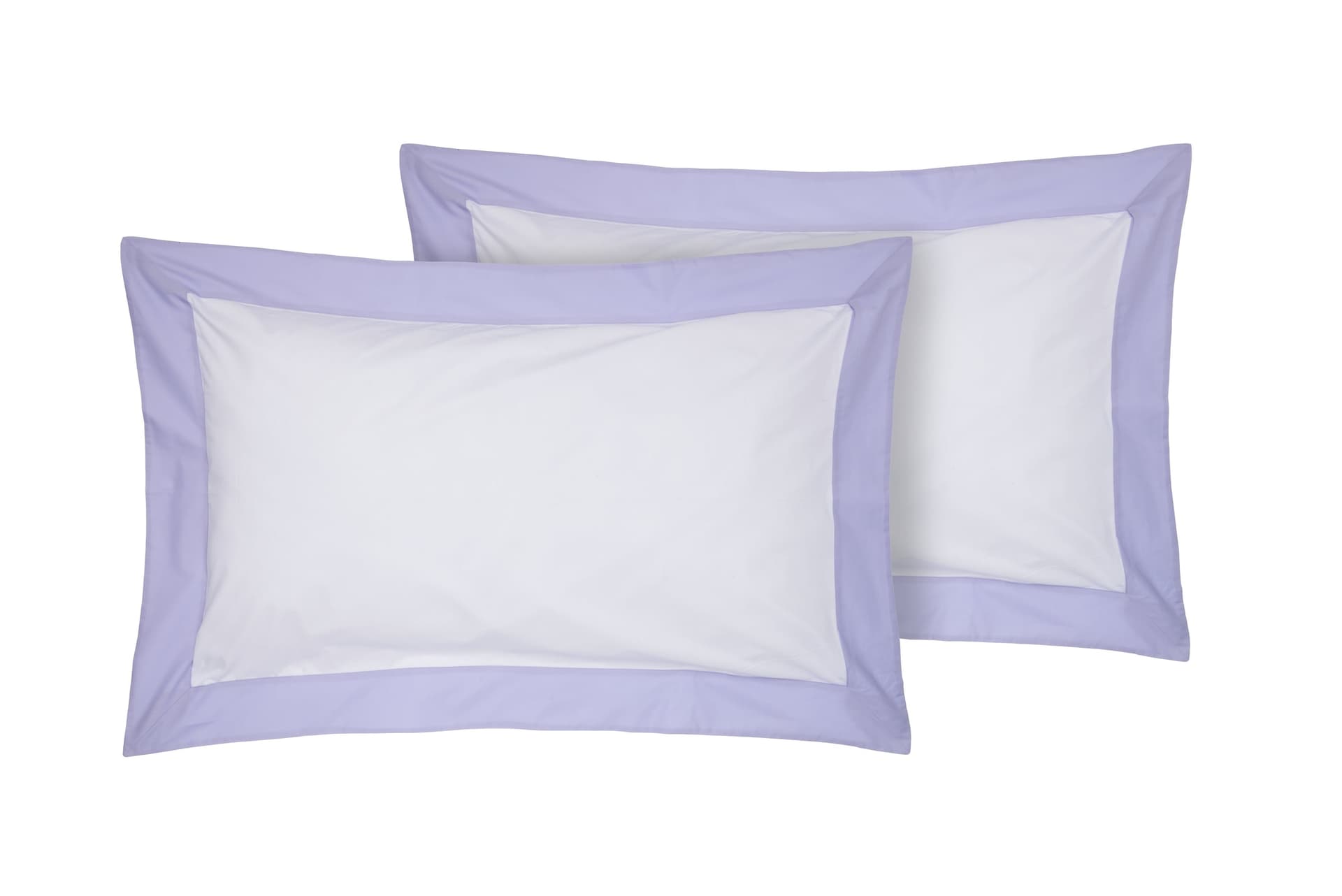 Completo Letto in Percalle di Puro Cotone Bianco con Bordo Glicine e Federe 4 Volani in Set di lenzuola e federe Vanita di raso - Sesto San Giovanni, commercioVirtuoso.it
