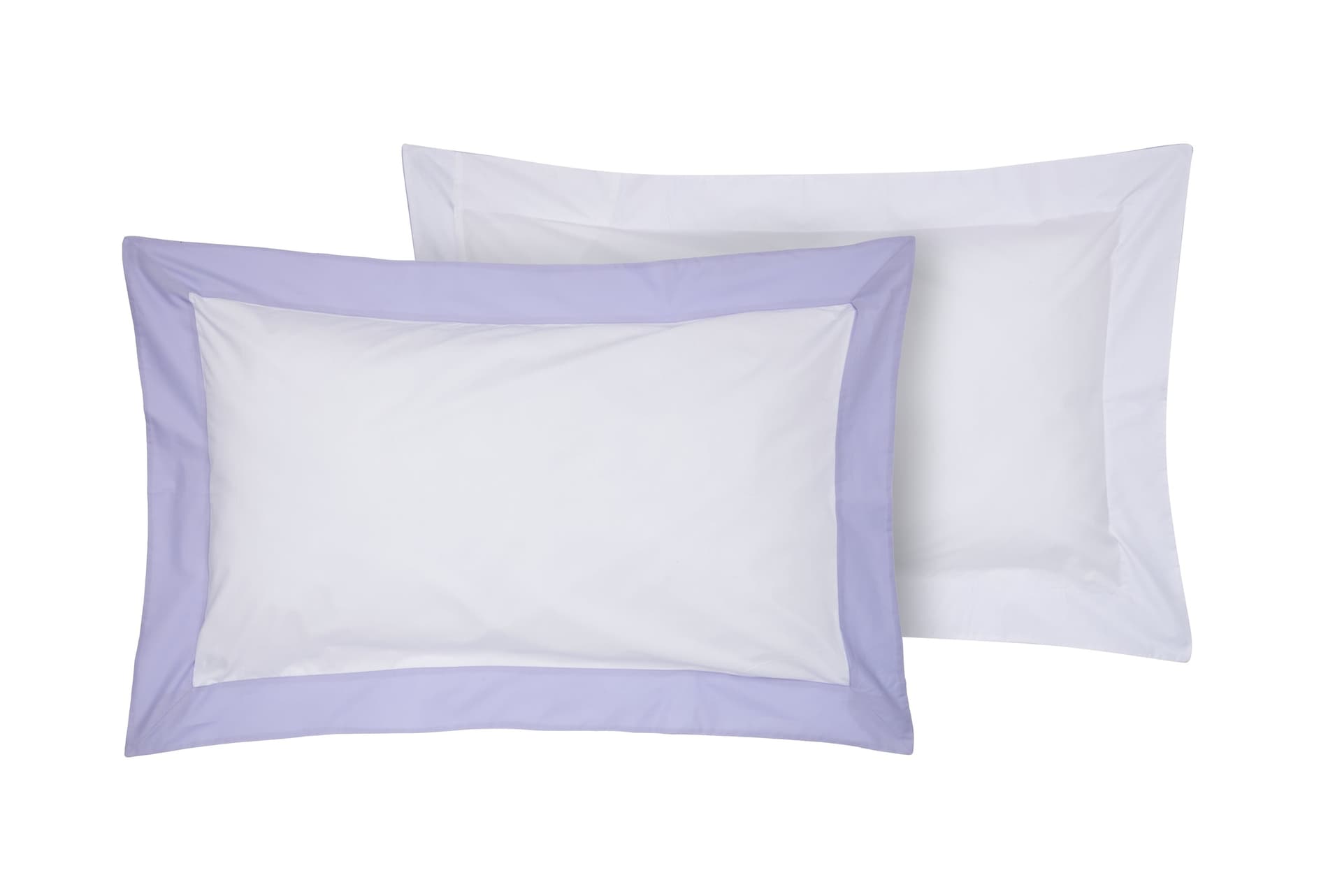 Completo Letto in Percalle di Puro Cotone Bianco con Bordo Glicine e Federe 4 Volani in Set di lenzuola e federe Vanita di raso - Sesto San Giovanni, commercioVirtuoso.it