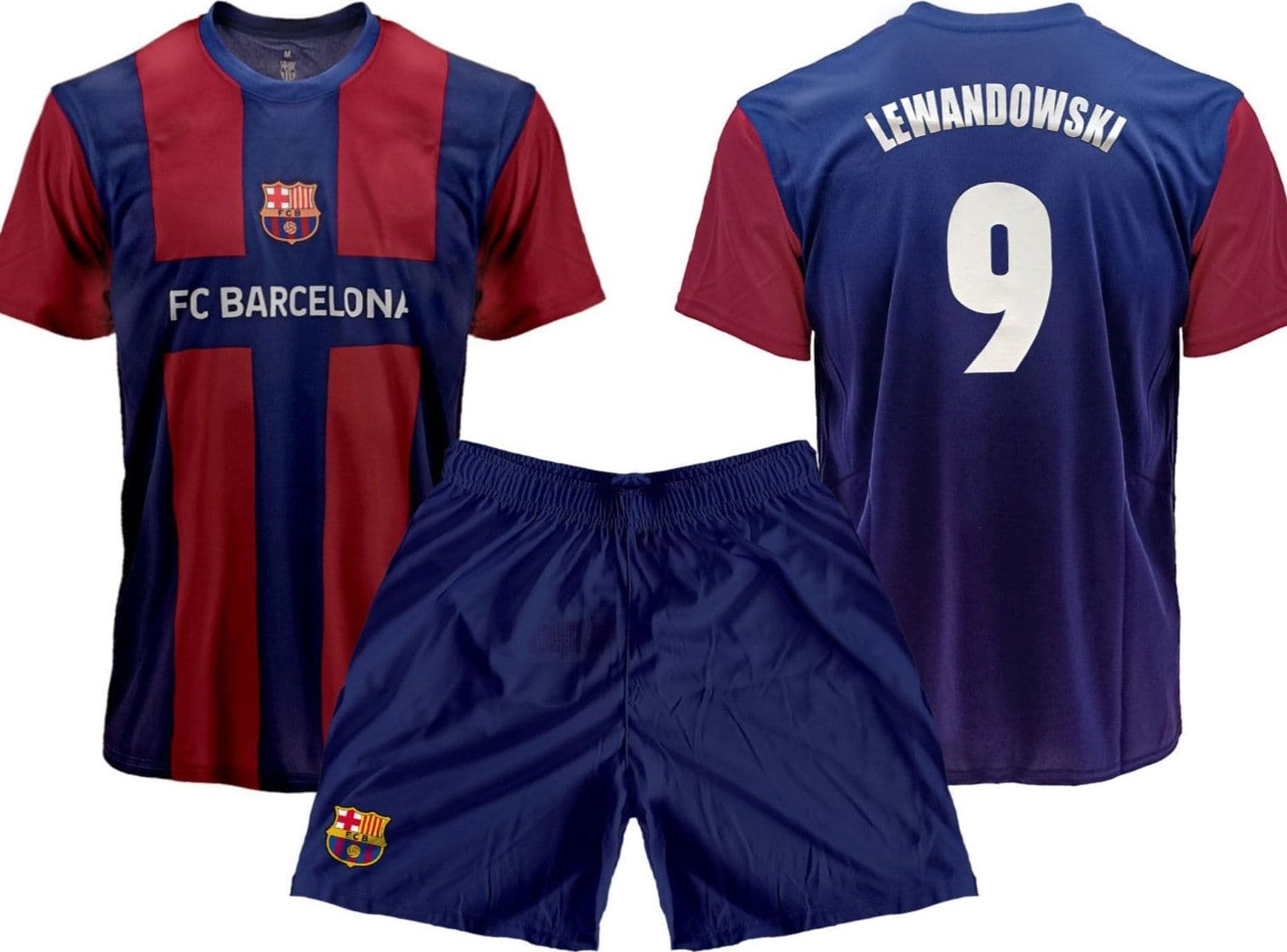 Maglietta del Barcellona di Robert Lewandowski con o senza pantaloncini in Magliette Il Distintivo - Pesaro, commercioVirtuoso.it
