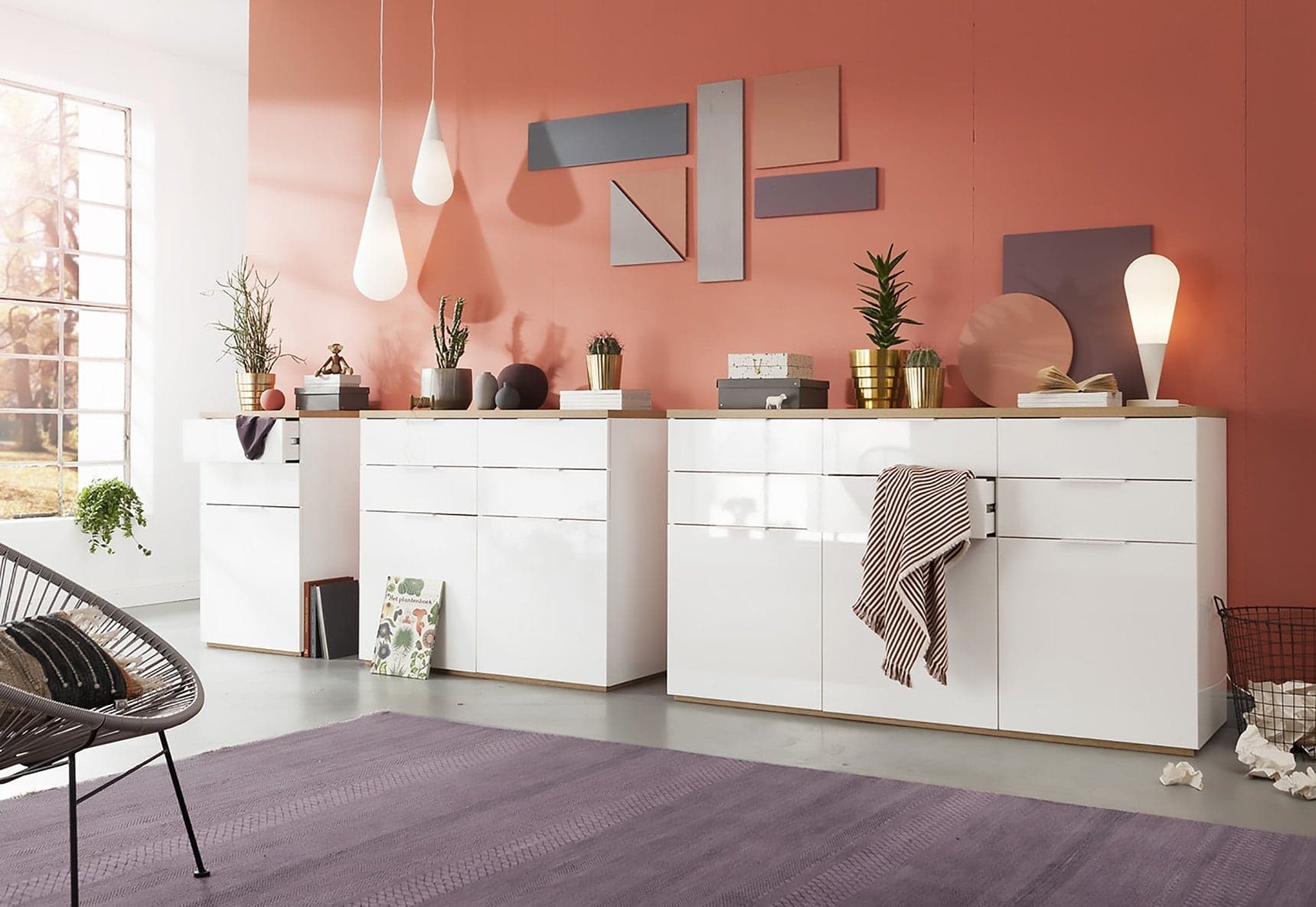 Scarpiera multiuso con 6 ante "Mundi" bianco laccato per interno armadio alto in Scarpiere Decor Space - Altamura, commercioVirtuoso.it