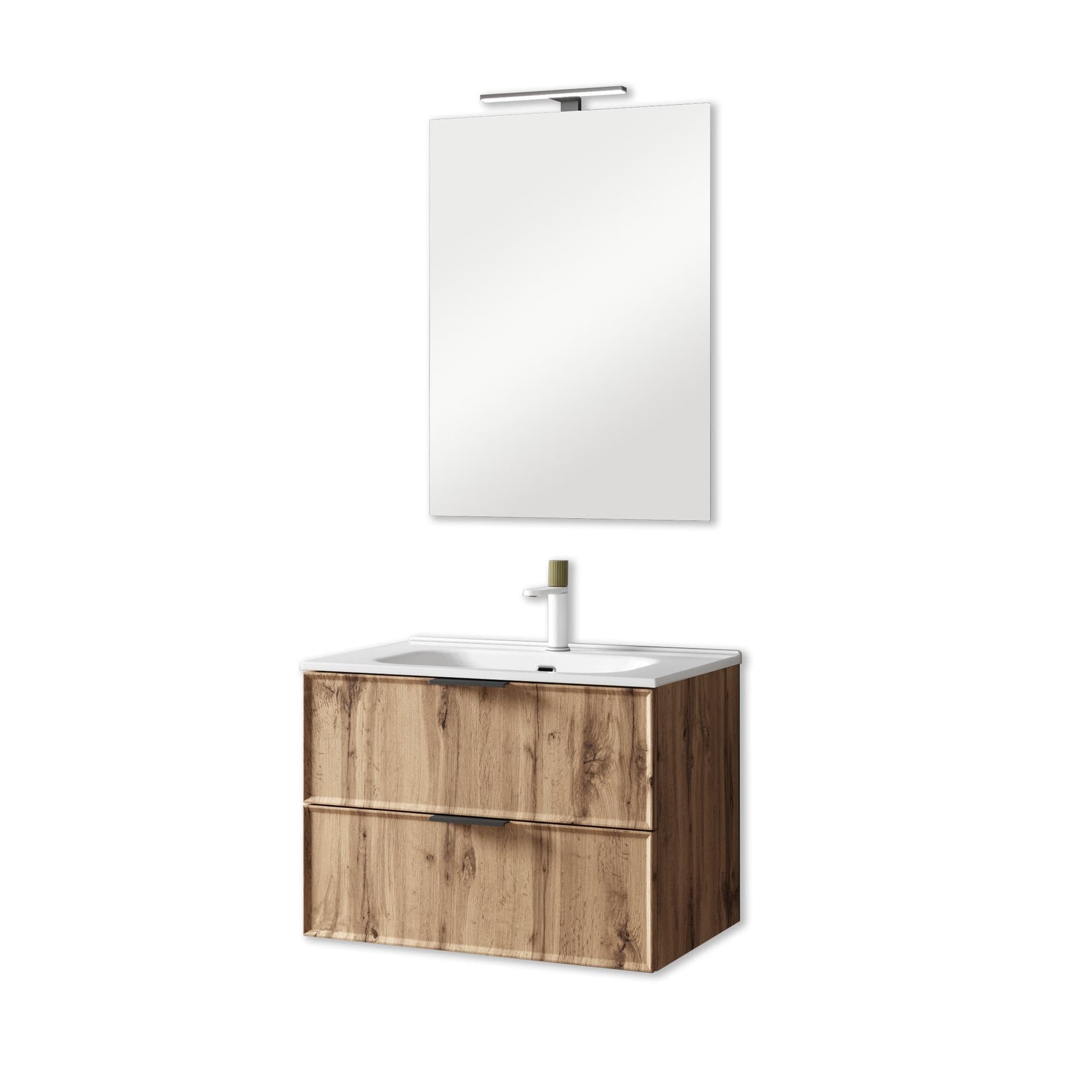 Composizione Bagno Sospesa 80cm - Zefira in Mobiletti con lavabo Shopbagno.it - Roma, commercioVirtuoso.it