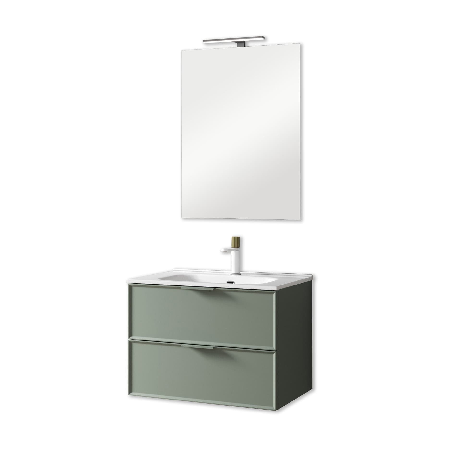Composizione Bagno Sospesa 80cm - Zefira in Mobiletti con lavabo Shopbagno.it - Roma, commercioVirtuoso.it