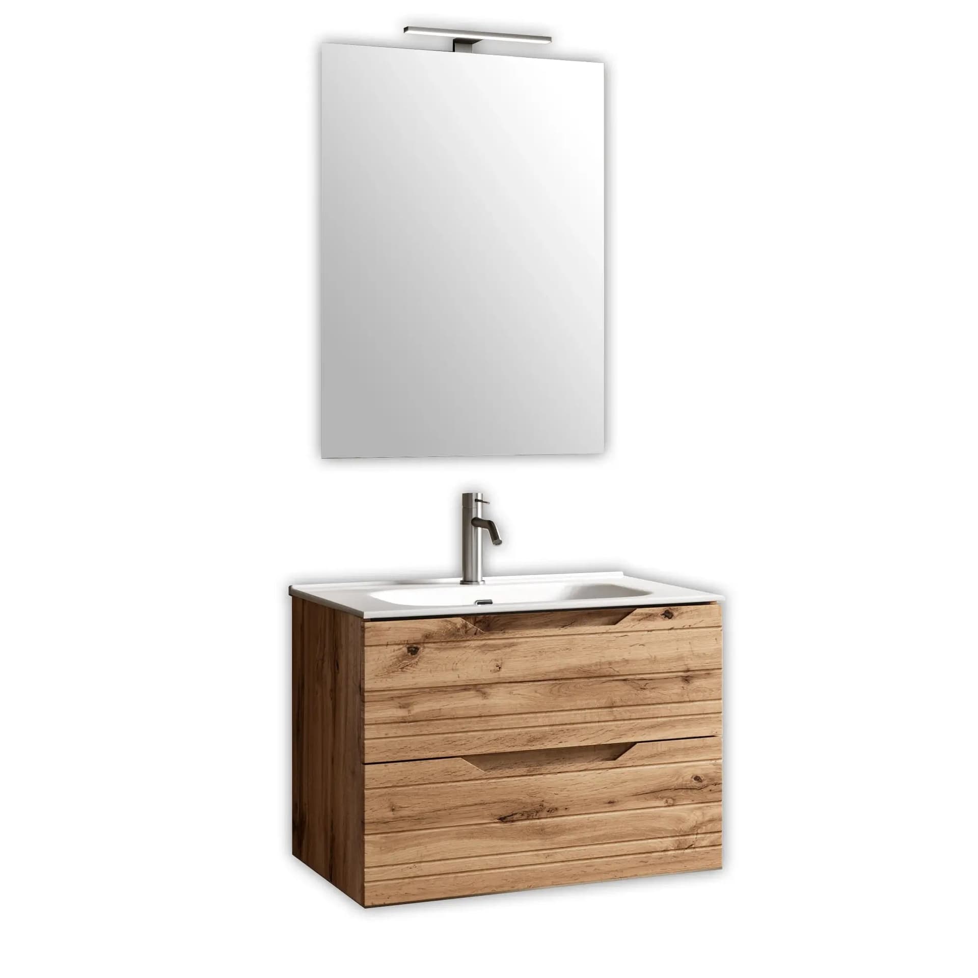 Composizione Bagno Sospesa 80cm - Solmira in Mobiletti con lavabo Shopbagno.it - Roma, commercioVirtuoso.it