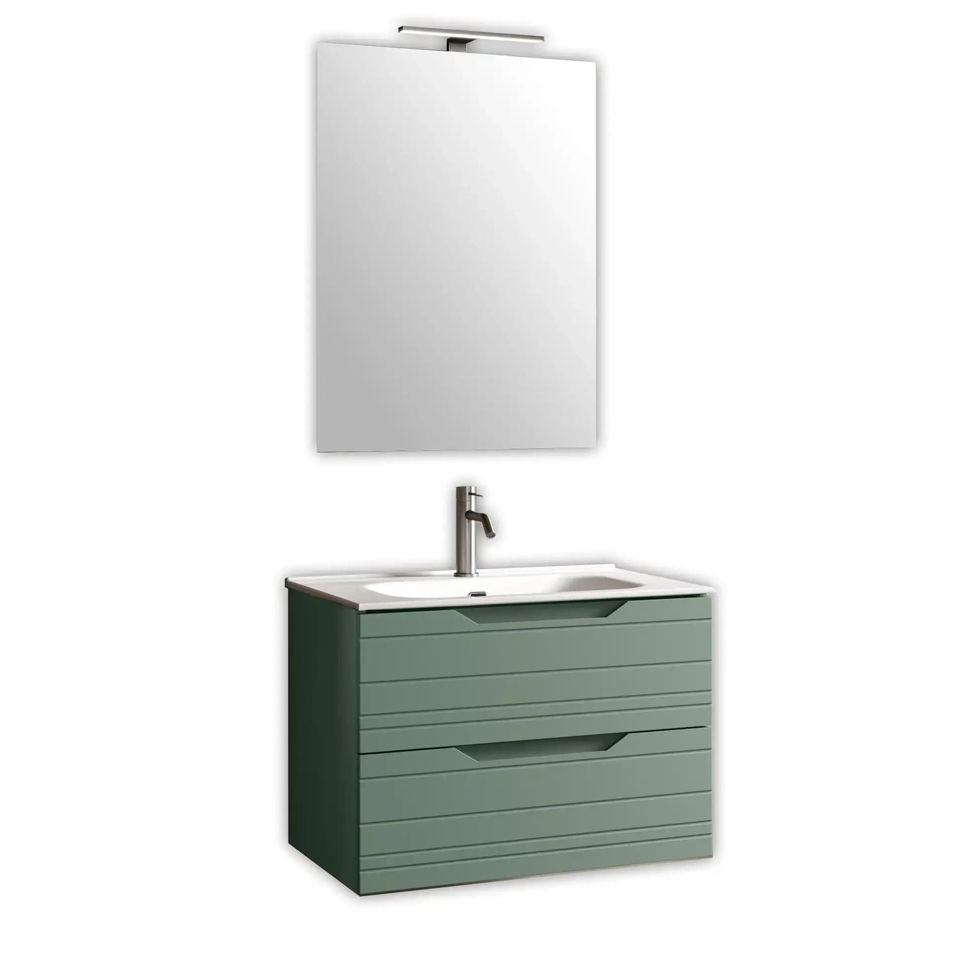 Composizione Bagno Sospesa 80cm - Solmira in Mobiletti con lavabo Shopbagno.it - Roma, commercioVirtuoso.it
