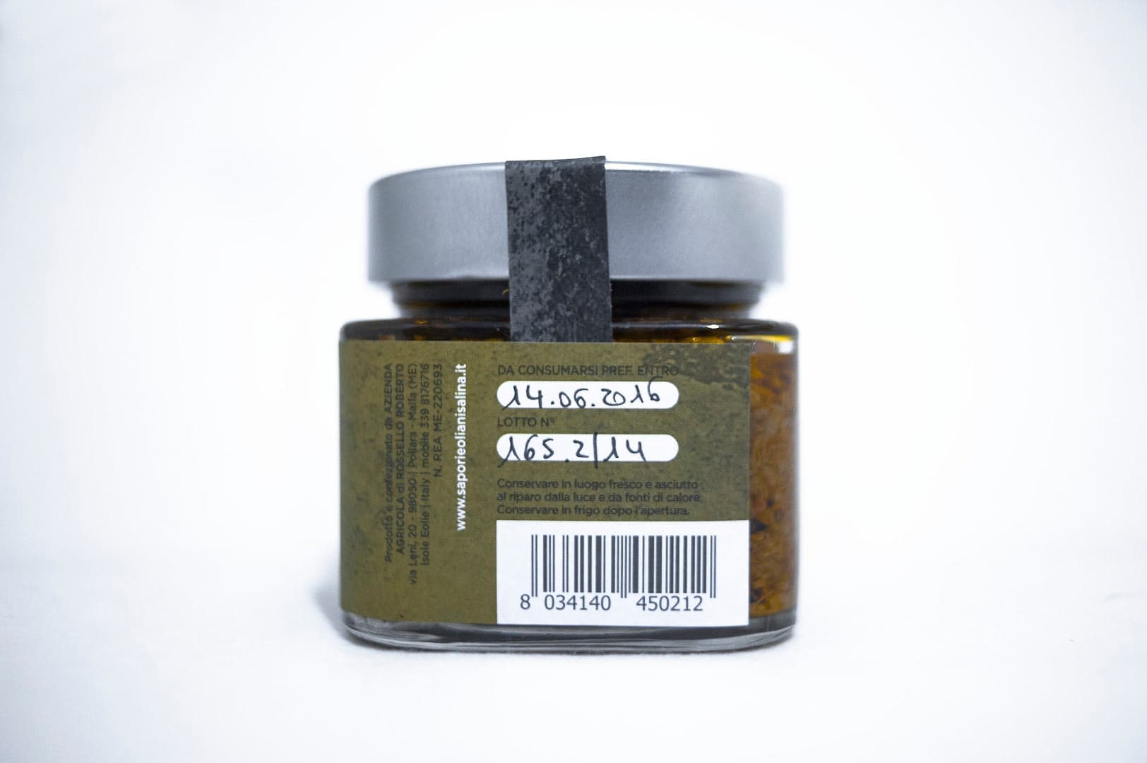 Sapori Eoliani - Concentrato Eoliano in olio extravergine di oliva 200 gr in Verdura Sicilya - Messina, commercioVirtuoso.it