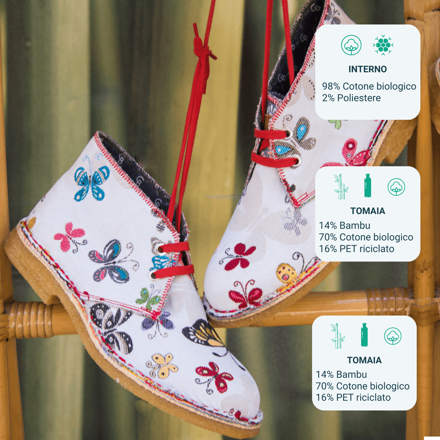 Butterfly in Sneaker casual Bambu Bio srl - Venaria, commercioVirtuoso.it