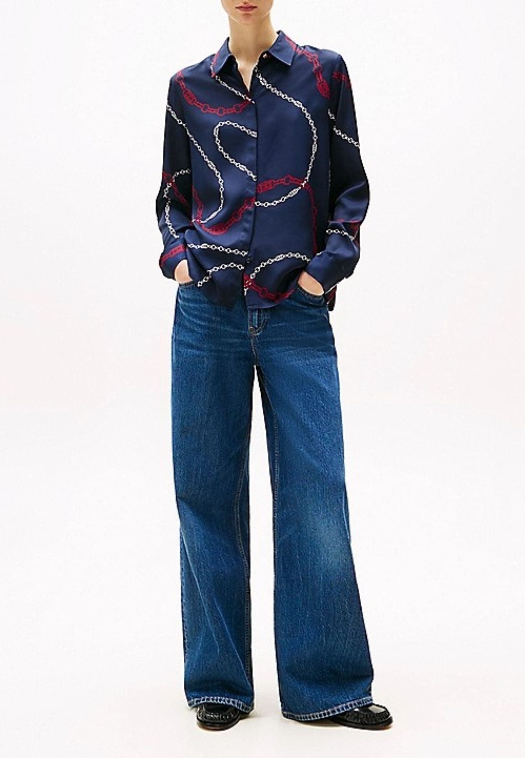 Tommy Hilfiger CAMICIA SOFT VISCOSE REGULAR LS SHIRT da donna in Bluse e camicie Drestige - Casamassima, commercioVirtuoso.it