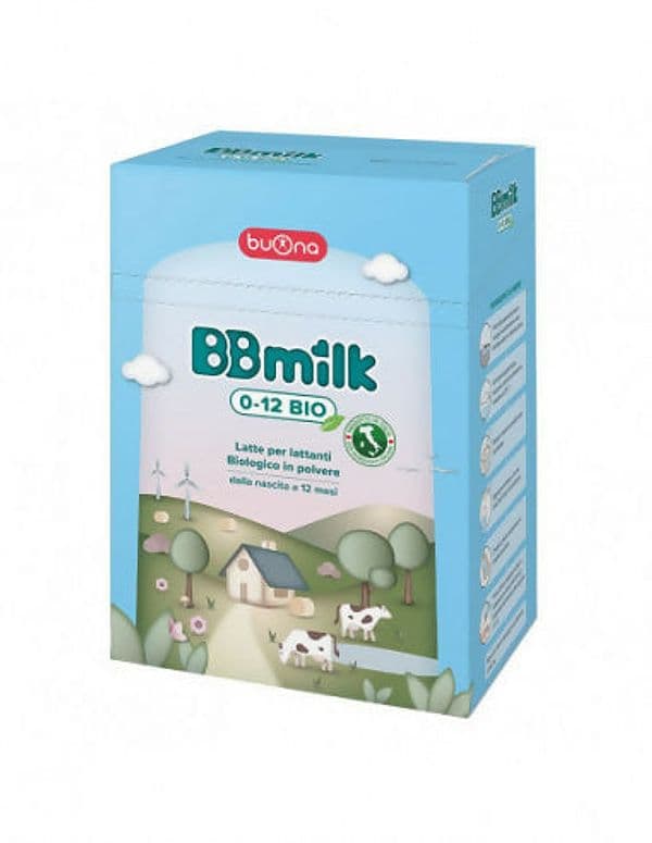 2x BBmilk Latte Biologico in Polvere 0-12m Latte in Polvere per lattanti - dalla nascita a 12 mesi - 2 Confezioni da 800gr ciascuna - 1600gr totale