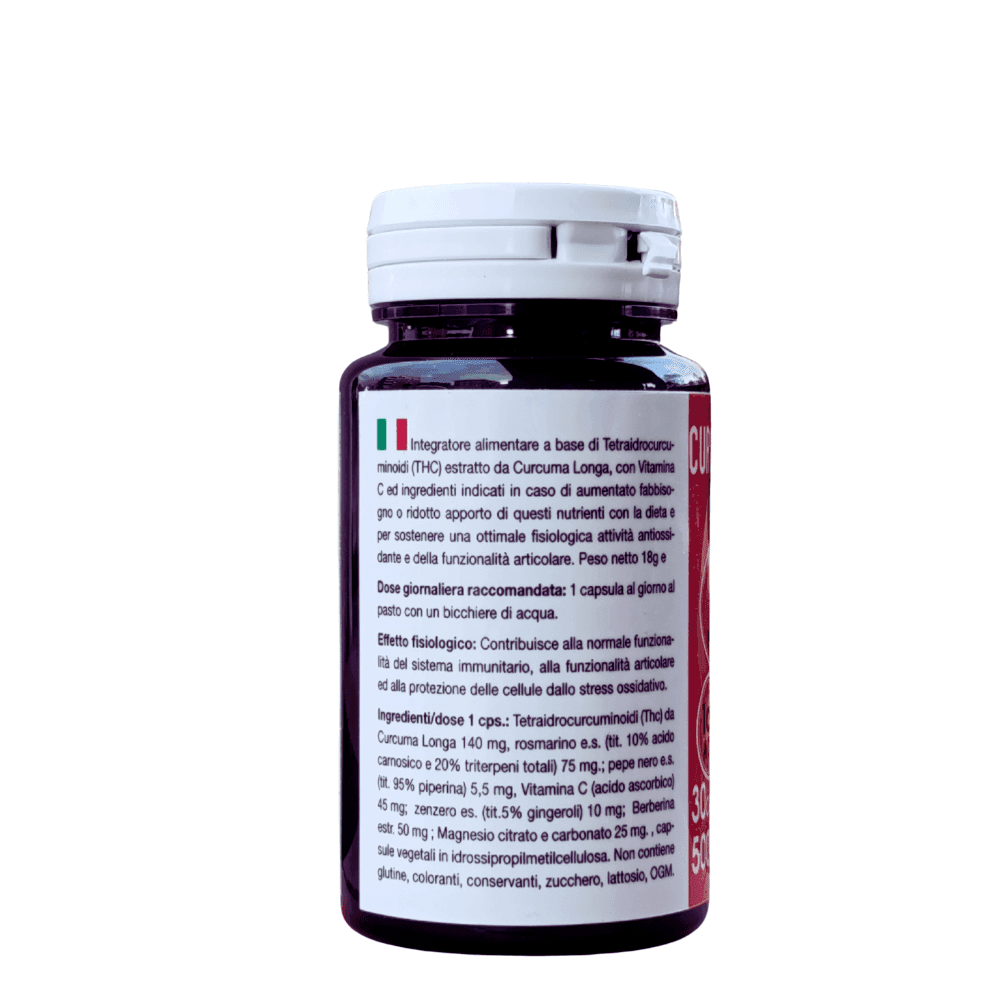 CURCUMINA  FLAMM-STOP, THC - Tetraidrocurcumina - Formula per massima biodisponibilità - 30 cps. - Scen in 7 Keto DHEA Scen Scientific and Natural - Poggibonsi, commercioVirtuoso.it