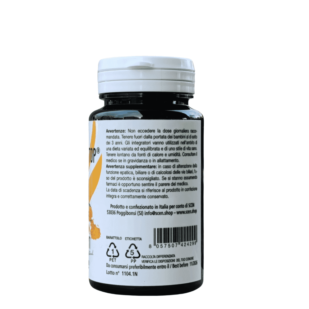 CURCUMINA  FLAMM-STOP, THC - Tetraidrocurcumina - Formula per massima biodisponibilità - 30 cps. - Scen in 7 Keto DHEA Scen Scientific and Natural - Poggibonsi, commercioVirtuoso.it