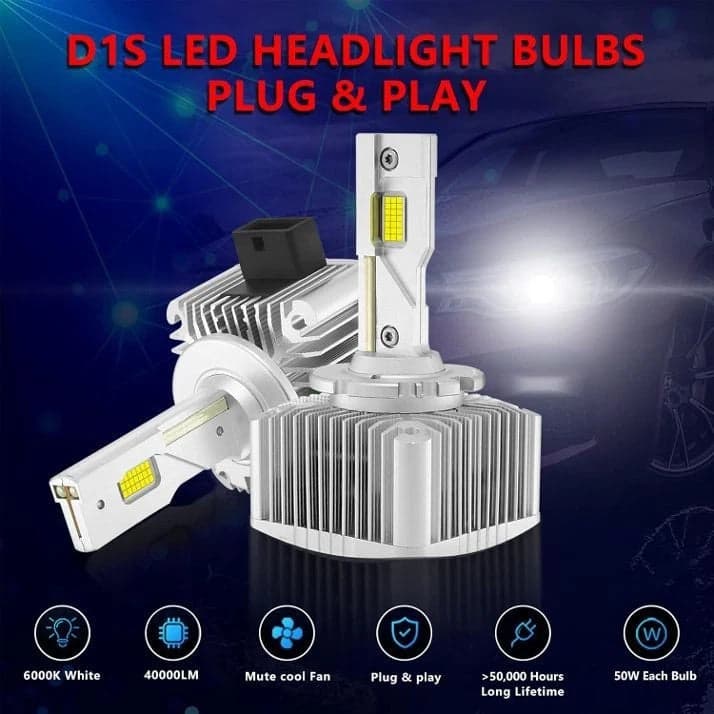 KIT LED D1S LED PER BMW SERIE 5 F10 F11 BIANCO 6000K CANBUS 12000LUMEN COPPIA in Rifiniture interne Solgeny - Besate, commercioVirtuoso.it