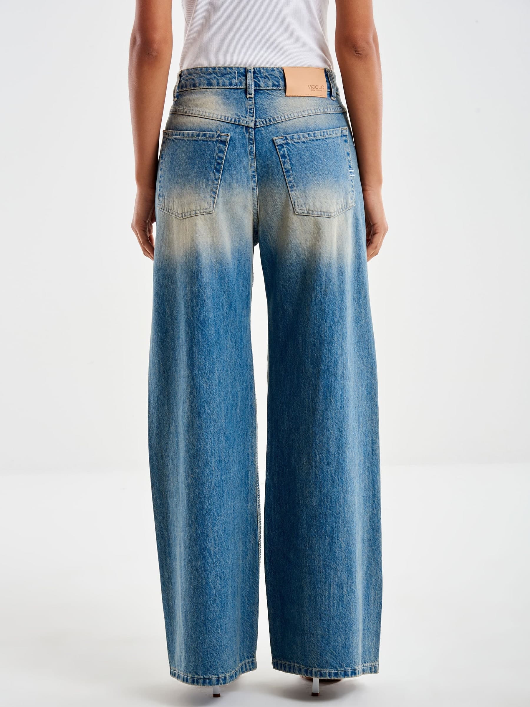 Jeans Vicolo Michelle con strass in Jeans Kanal 32 - Santa Maria di Licodia, commercioVirtuoso.it