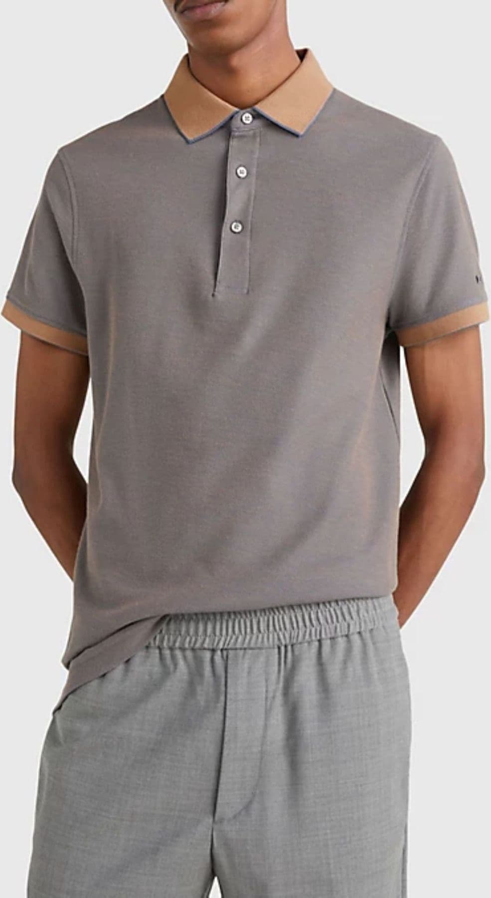 Tommy Hilfiger POLO DC TWO TONE HONEYCOMB SLIM POLO da uomo in T-shirt Drestige - Casamassima, commercioVirtuoso.it