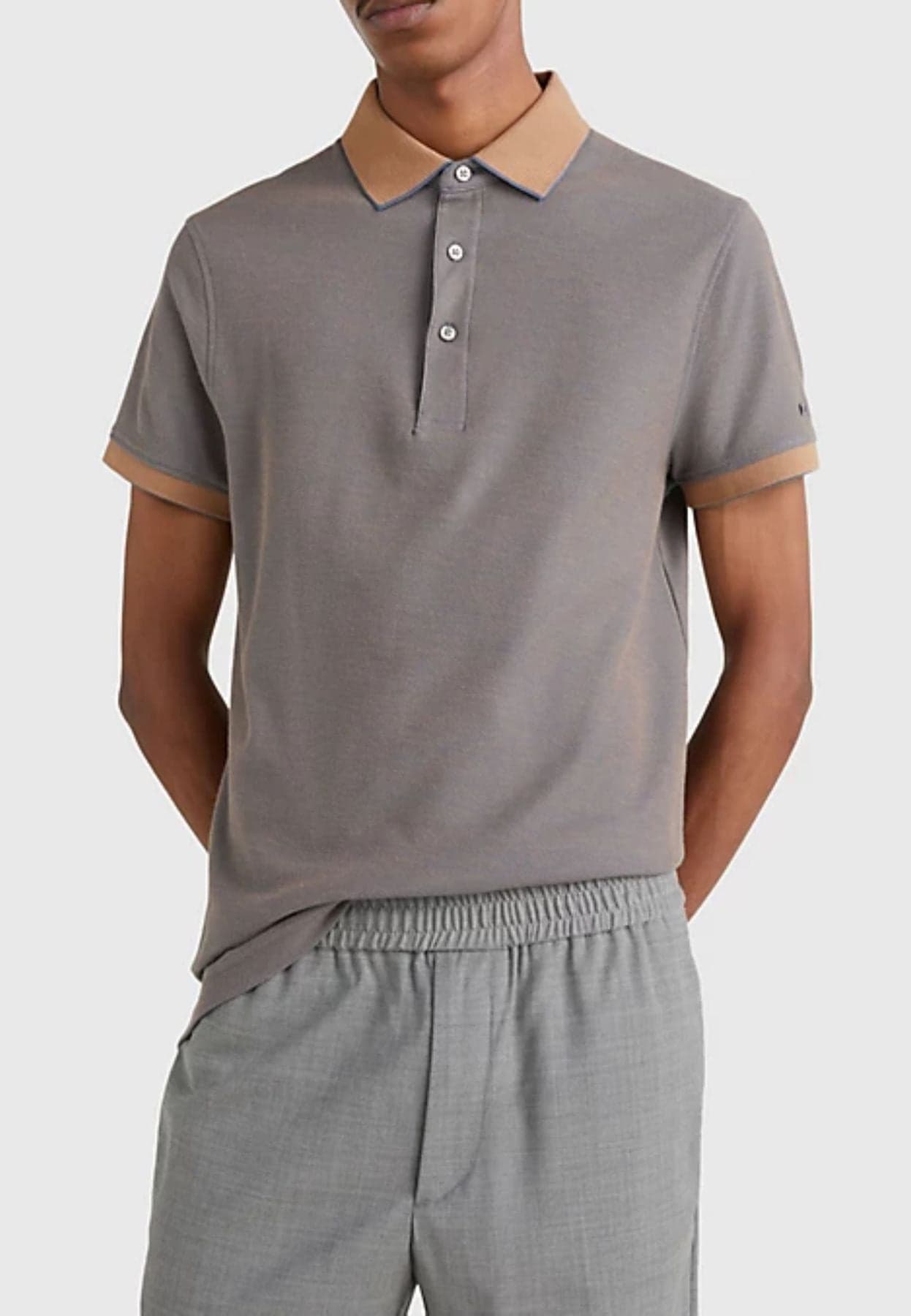 Tommy Hilfiger POLO DC TWO TONE HONEYCOMB SLIM POLO da uomo in T-shirt Drestige - Casamassima, commercioVirtuoso.it