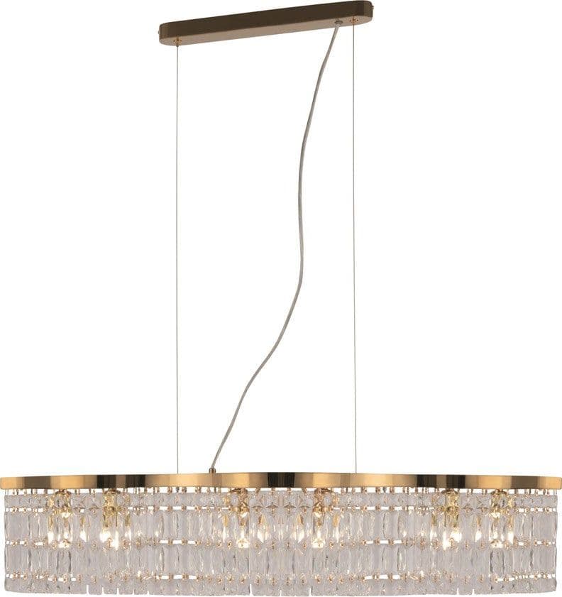 Lampadario Contemporaneo Dune Metallo Oro 6 Luci in Lampade a sospensione LuceArt - Montecorvino Pugliano, commercioVirtuoso.it