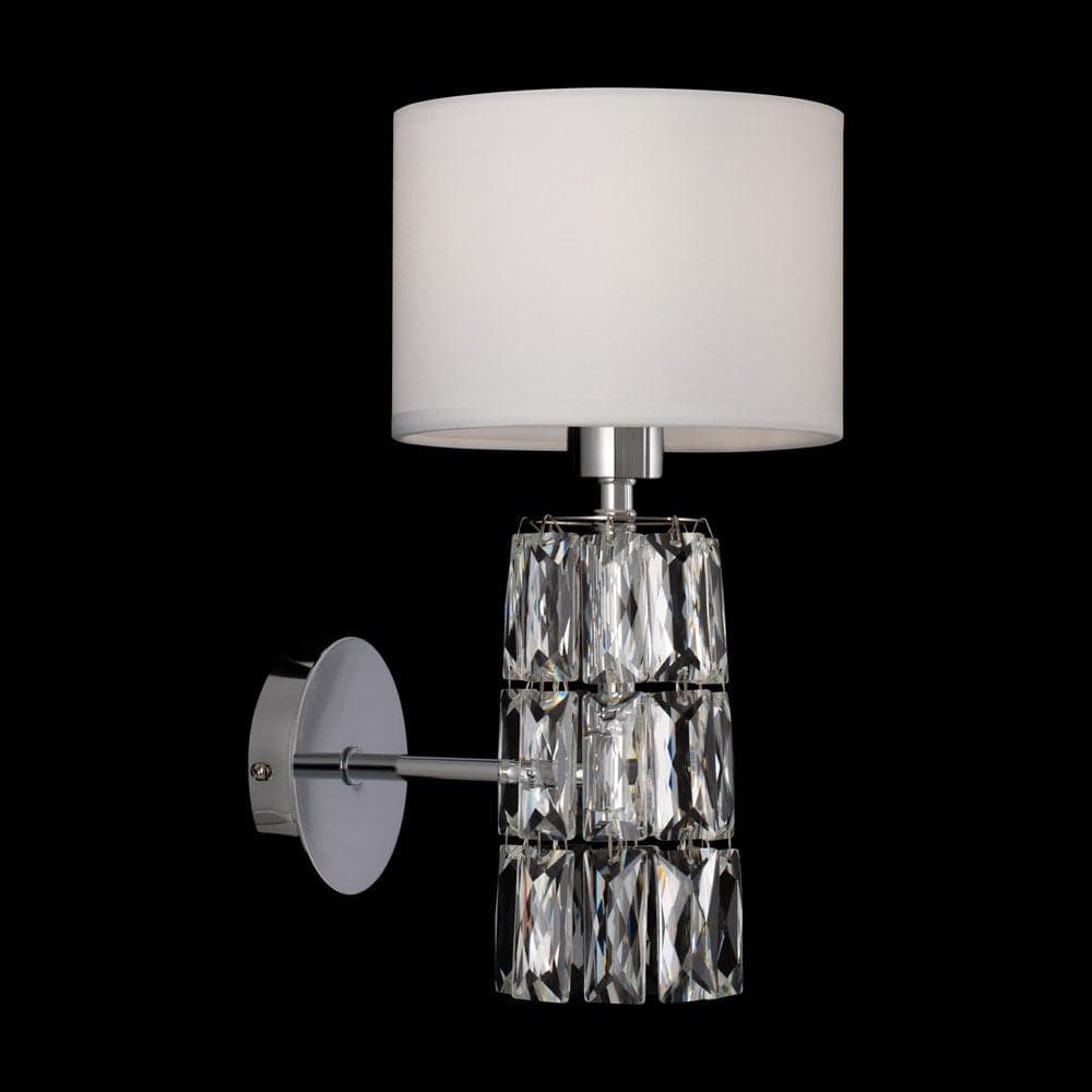 Applique Contemporanea Talento Metallo Cromo 1 Luce Diffusore Pvc Vetro Bianco in Applique LuceArt - Montecorvino Pugliano, commercioVirtuoso.it