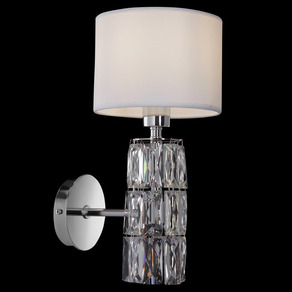Applique Contemporanea Talento Metallo Cromo 1 Luce Diffusore Pvc Vetro Bianco in Applique LuceArt - Montecorvino Pugliano, commercioVirtuoso.it