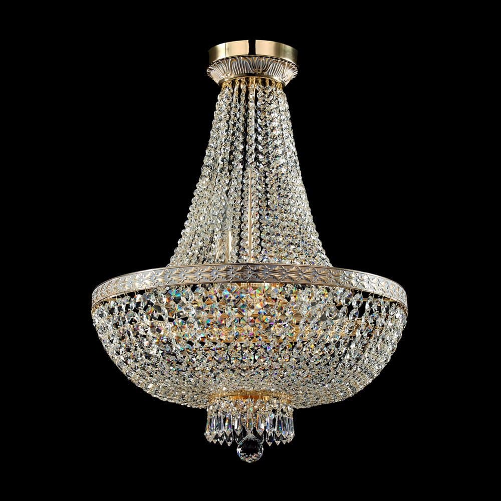 Lampadaro Contemporaneo Bella Metallo Oro 8 Luci Diffusori Metallo in Lampadari LuceArt - Montecorvino Pugliano, commercioVirtuoso.it