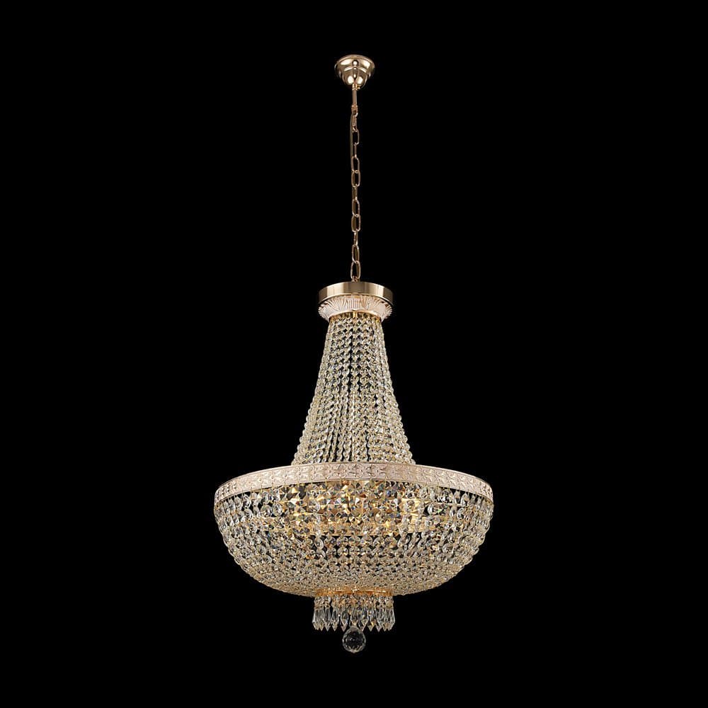 Lampadaro Contemporaneo Bella Metallo Oro 8 Luci Diffusori Metallo in Lampadari LuceArt - Montecorvino Pugliano, commercioVirtuoso.it