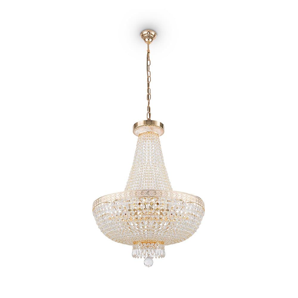 Lampadaro Contemporaneo Bella Metallo Oro 8 Luci Diffusori Metallo in Lampadari LuceArt - Montecorvino Pugliano, commercioVirtuoso.it
