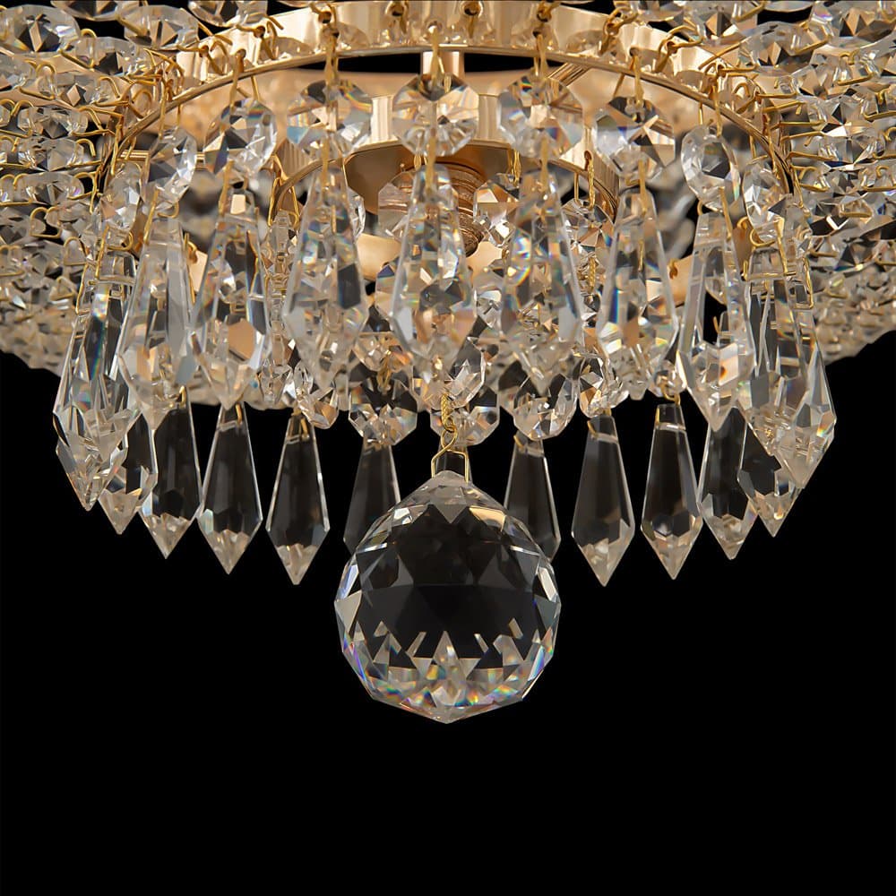 Lampadaro Contemporaneo Bella Metallo Oro 8 Luci Diffusori Metallo in Lampadari LuceArt - Montecorvino Pugliano, commercioVirtuoso.it