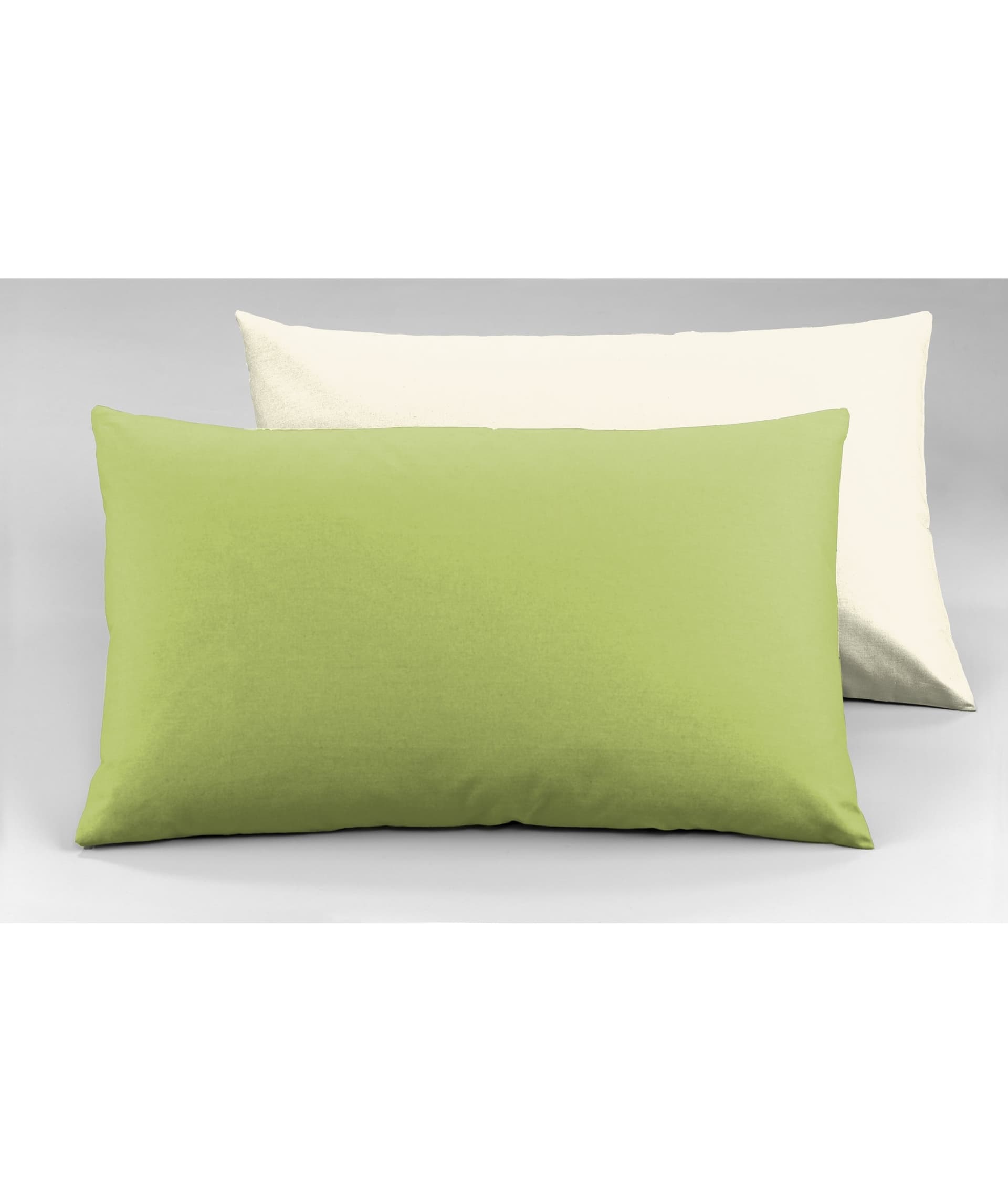 Set copripiumino federe letto bicolor double face parure copripiumino in cotone made in Italy NATURALE/VERDE MELA in Set copripiumini e federe Vanita di raso - Sesto San Giovanni, commercioVirtuoso.it