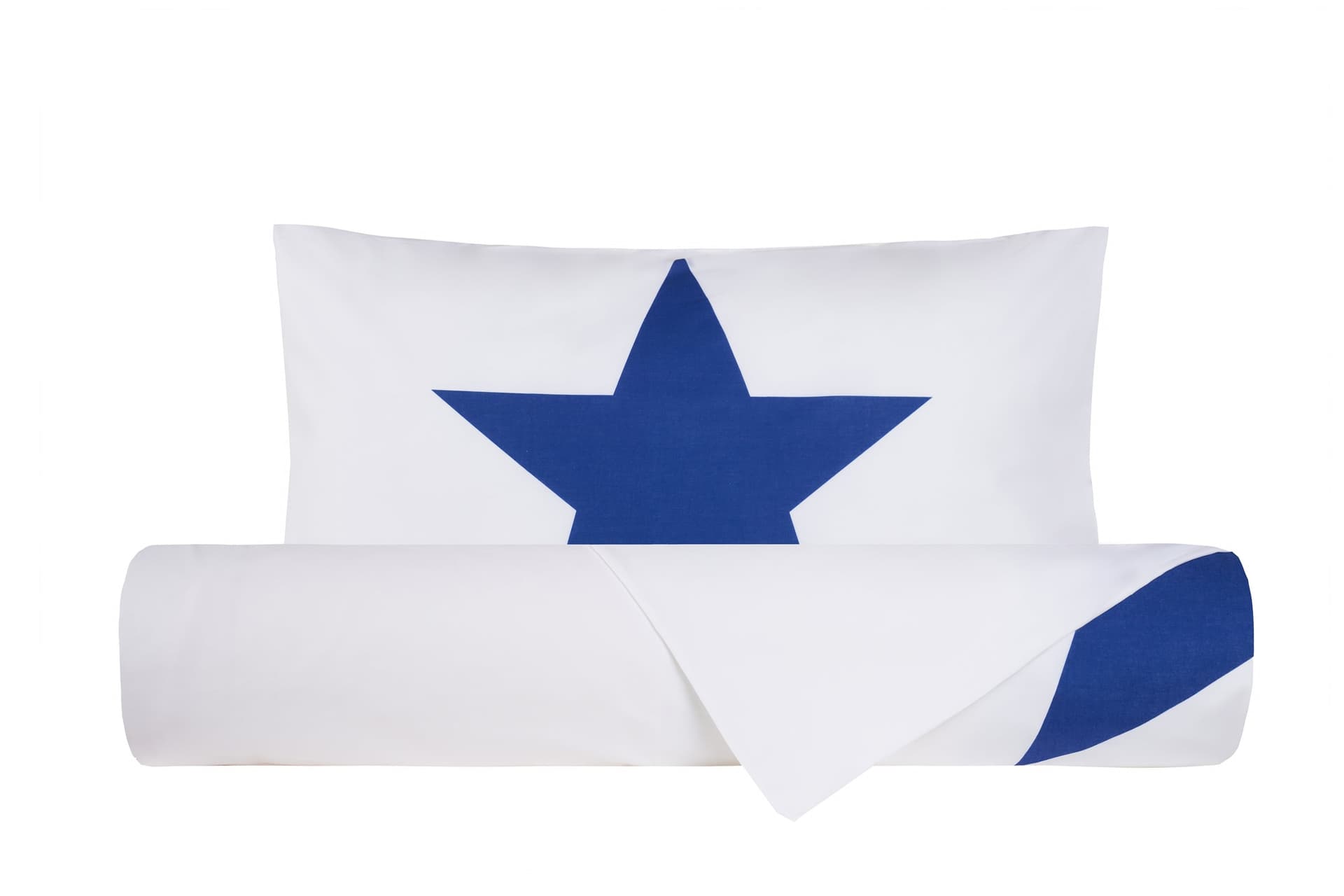 Set copripiumino federe letto 100% cotone stampa digitale STELLA BLU/BIANCO in Set copripiumini e federe Vanita di raso - Sesto San Giovanni, commercioVirtuoso.it