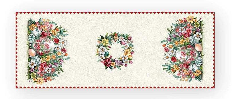 Runner pasquale in gobelin 45×140 cm – Dis. Pasqua 3 Vingi in Runner Falco Biancheria - Parete, commercioVirtuoso.it