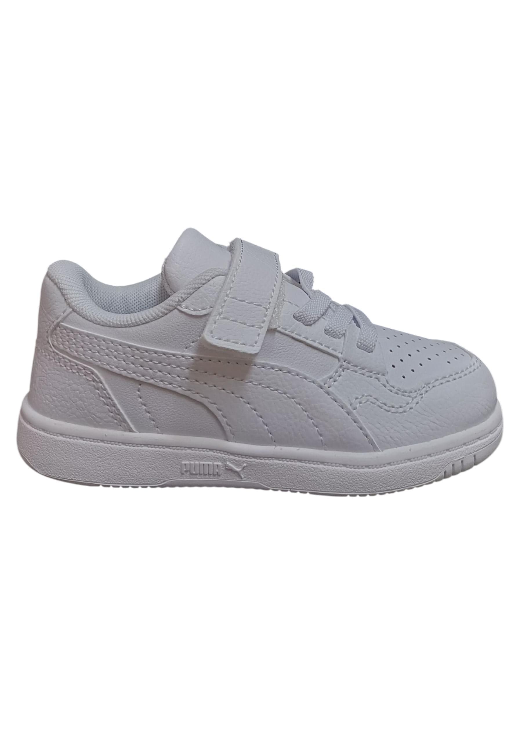 Scarpe sneakers Bambini e ragazzi PUMA REBOUND  bianco laccio elastico e velcro - 11