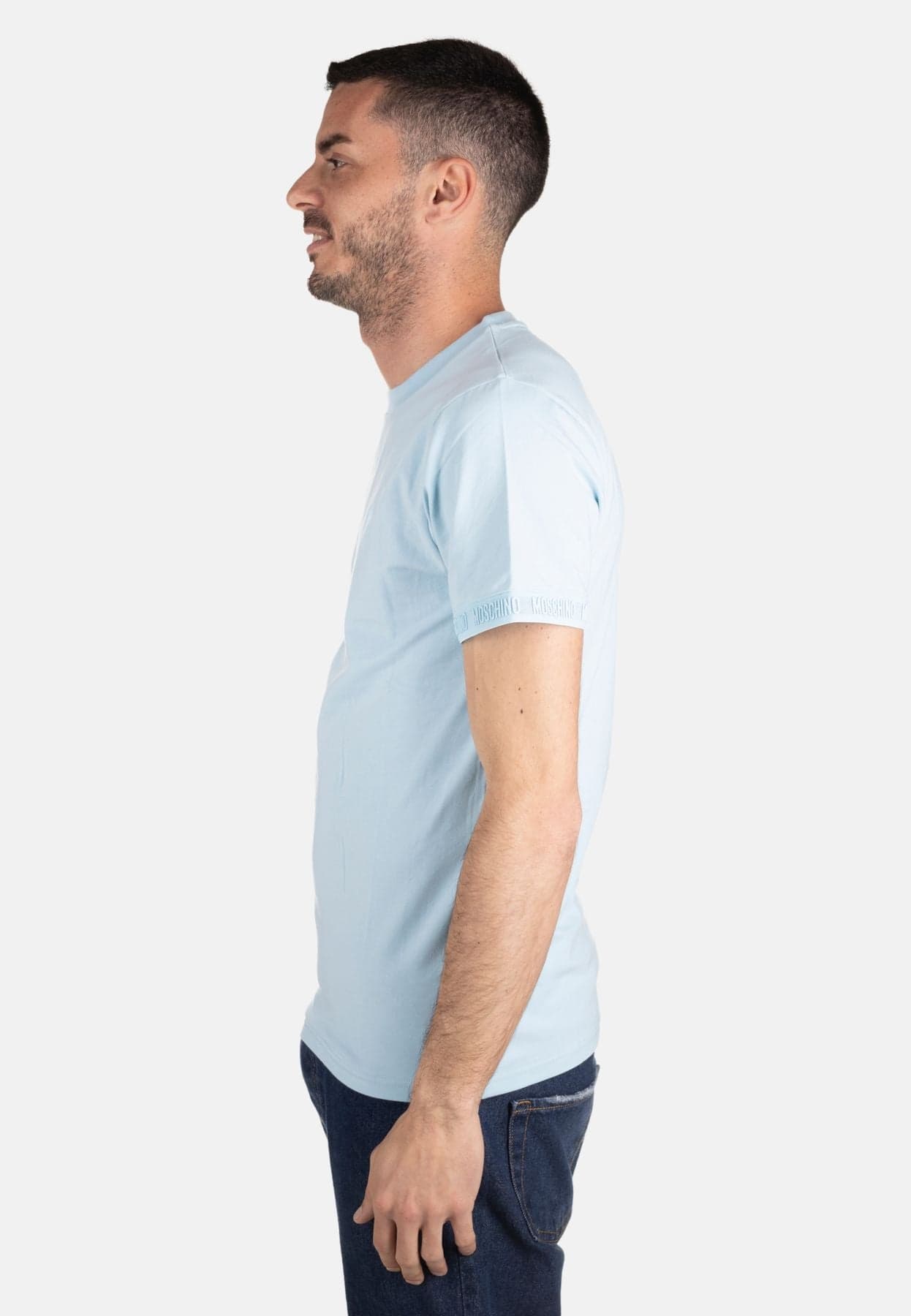 moschino T-SHIRT BANDA LOGATA da uomo in T-shirt Drestige - Casamassima, commercioVirtuoso.it